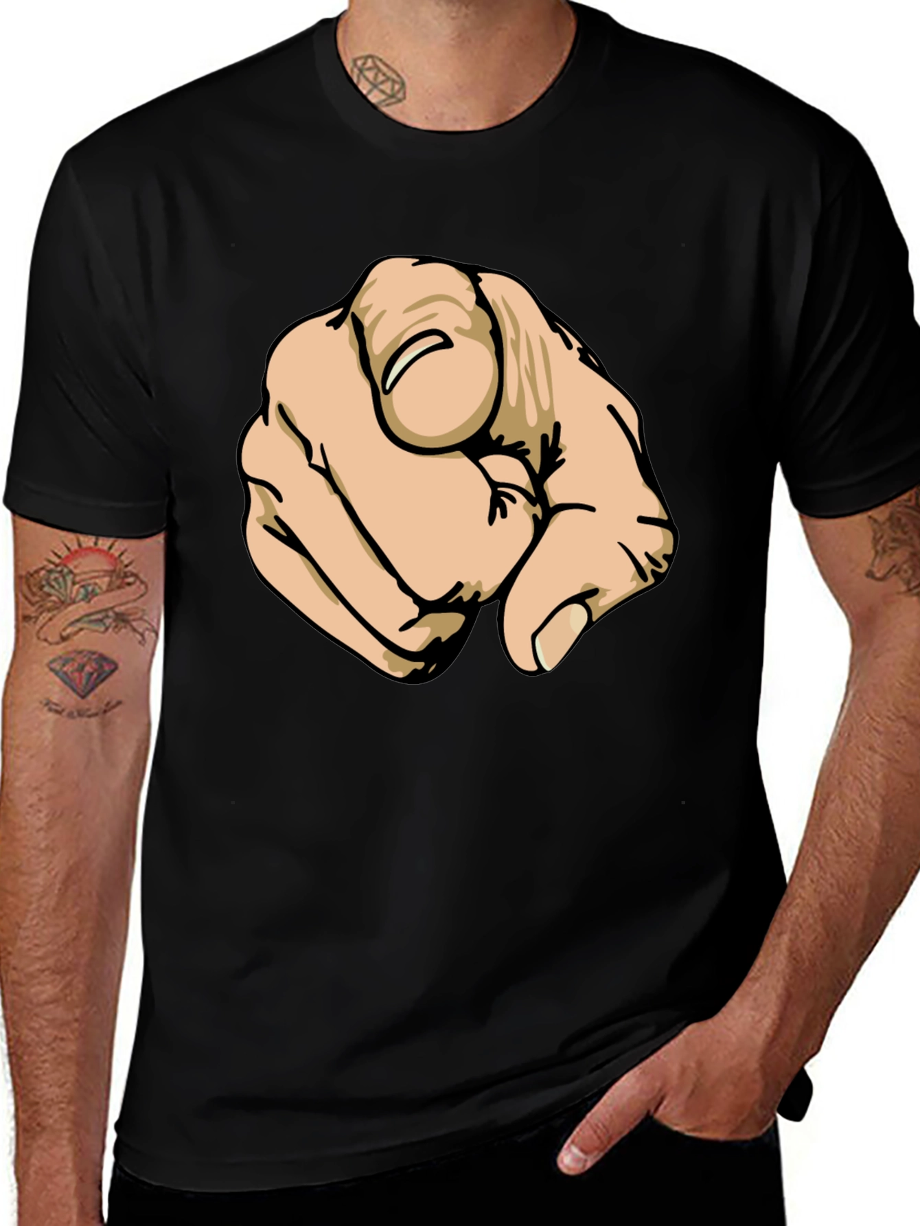 Pointing Finger Graphic T-Shirt - You!