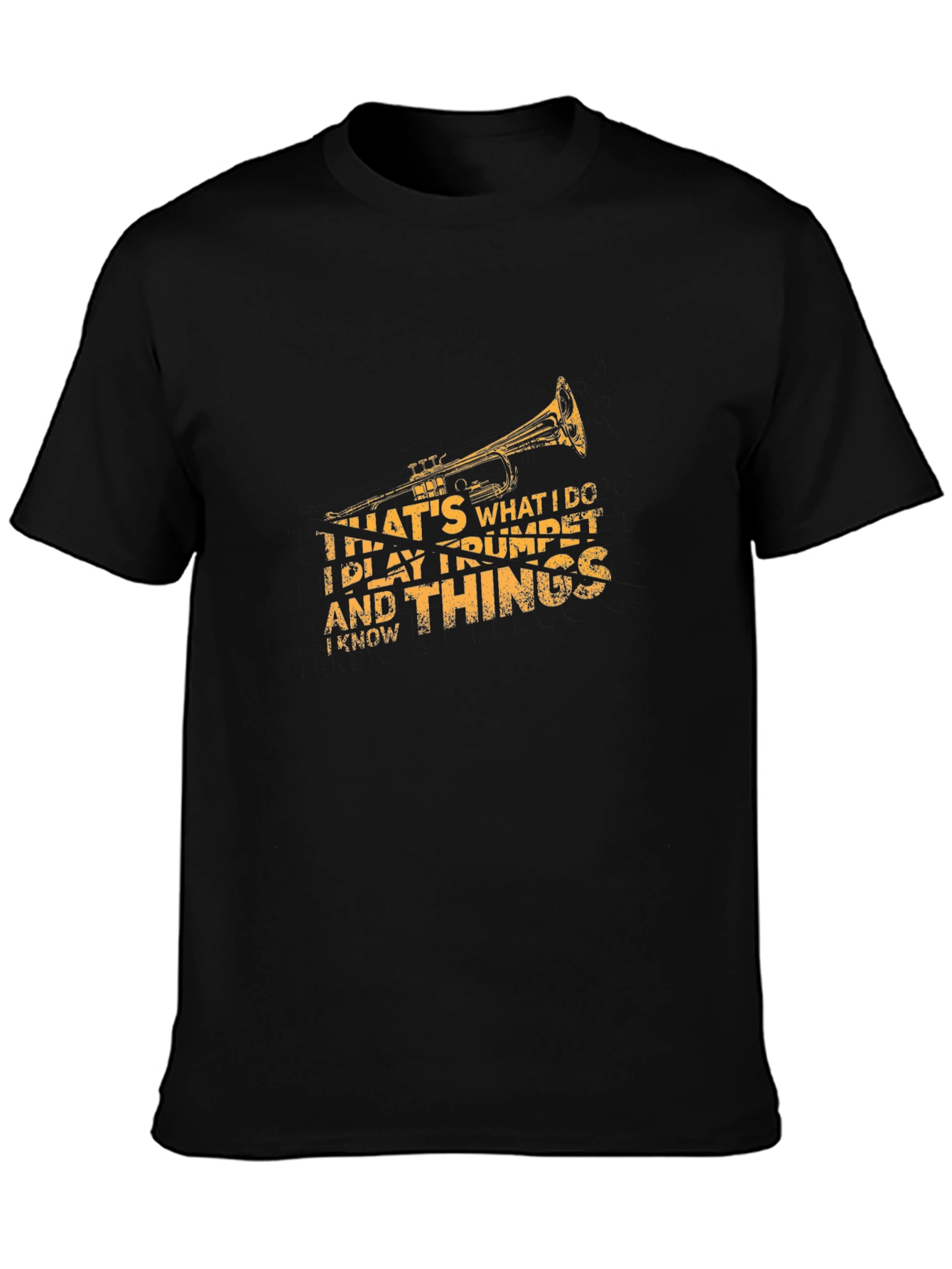 Trumpet Player Black T-Shirt - Thats What I Do