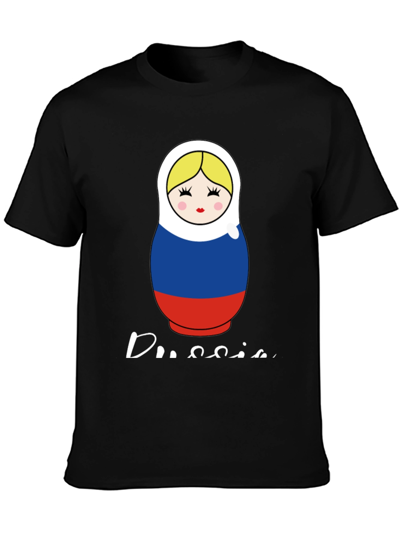 Matryoshka Doll Russia Flag Graphic Tee