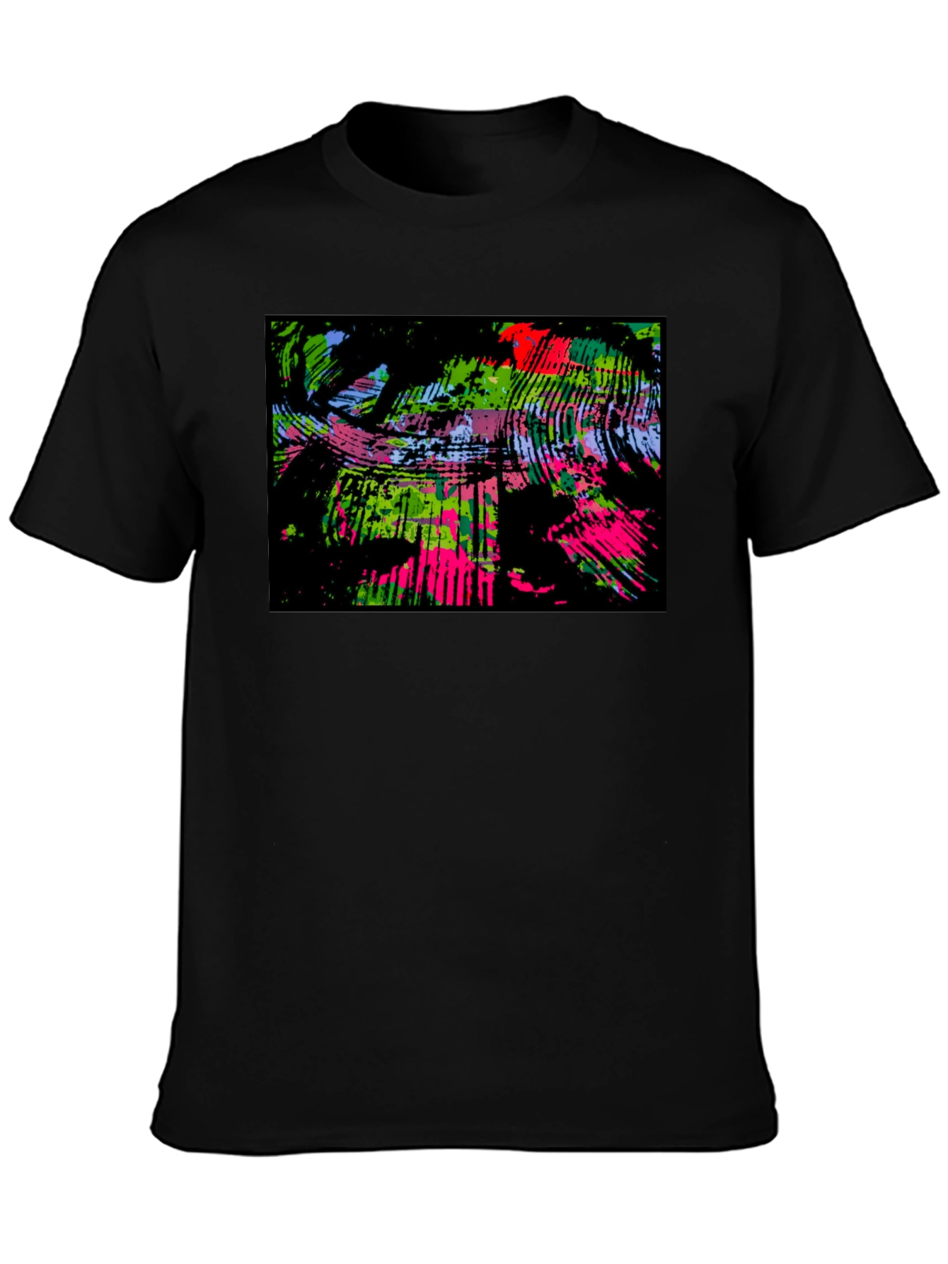 Abstract Art Black T-Shirt