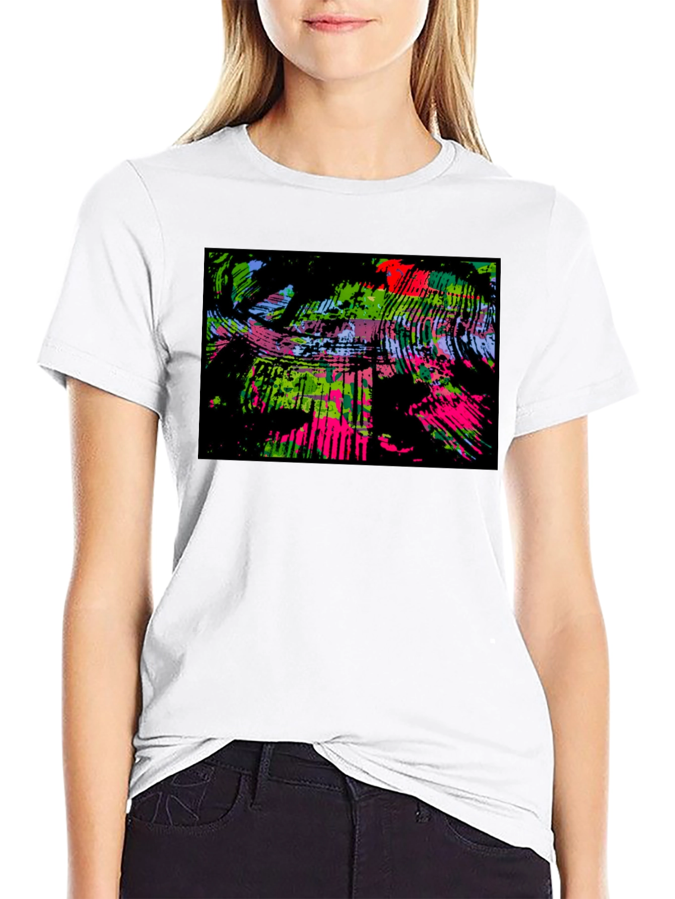 Abstract Art Black T-Shirt