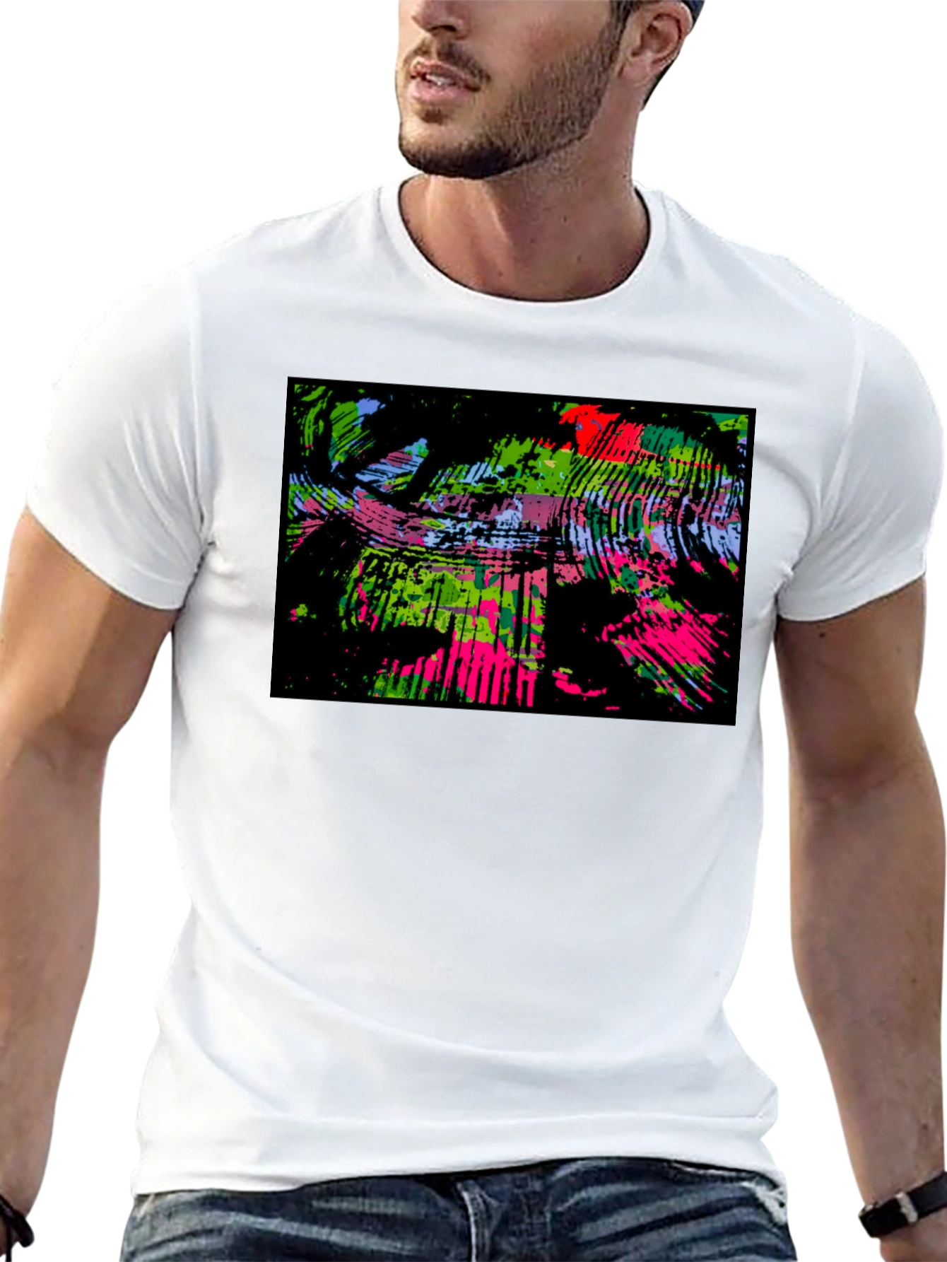 Abstract Art Black T-Shirt