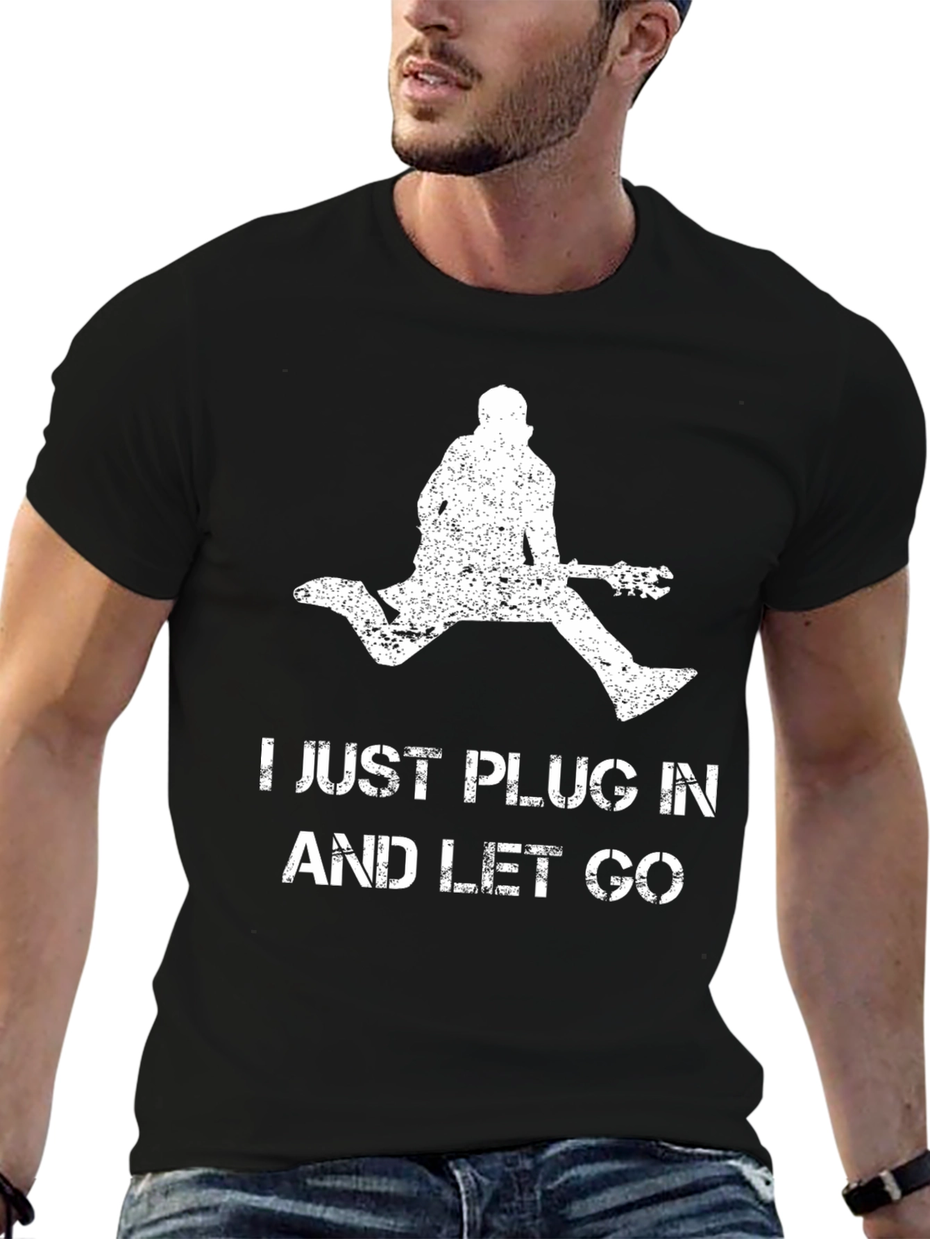 Just Plug In and Let Go Graphic Tee