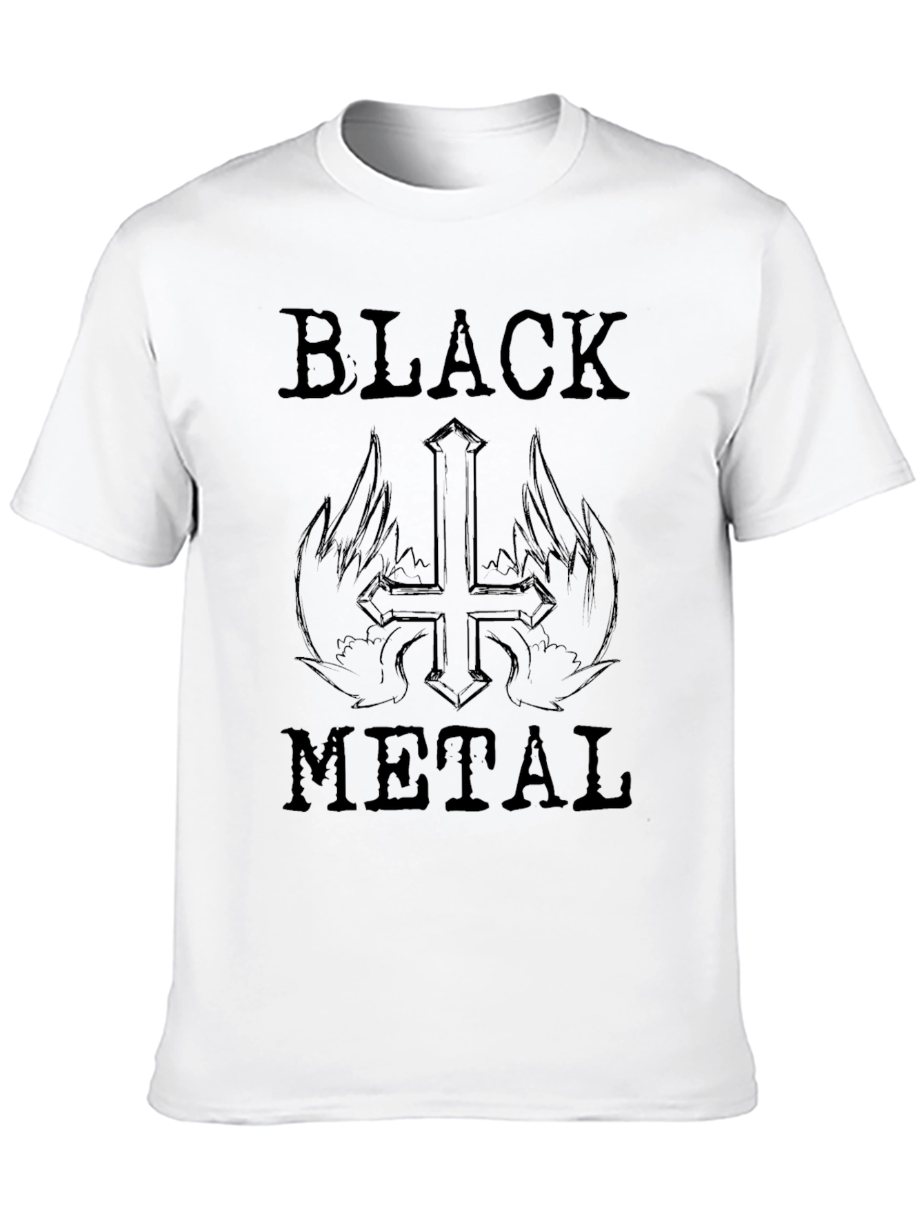 Black Metal Graphic Tee - Dark Aesthetic T-Shirt