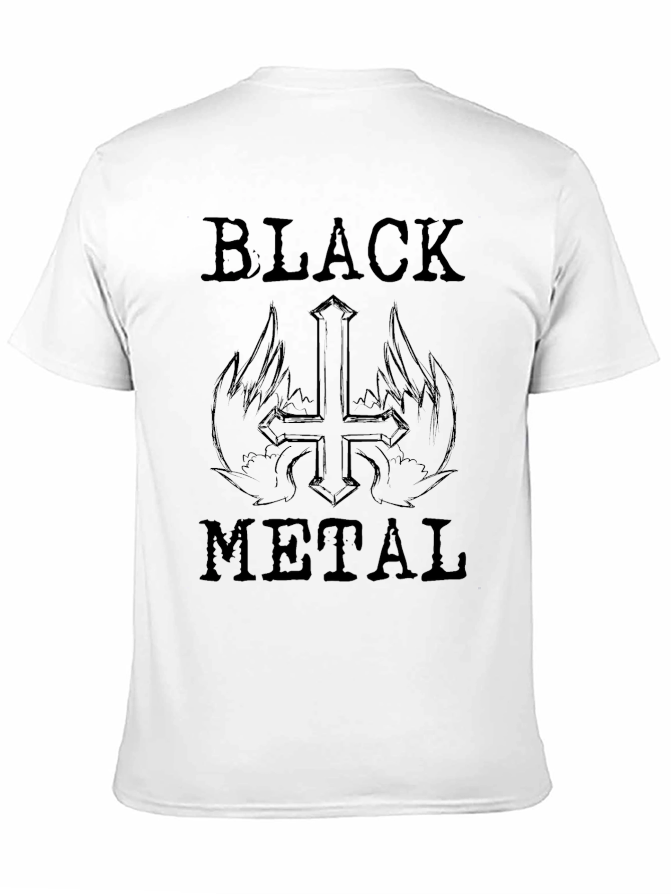 Black Metal Graphic Tee - Dark Aesthetic T-Shirt