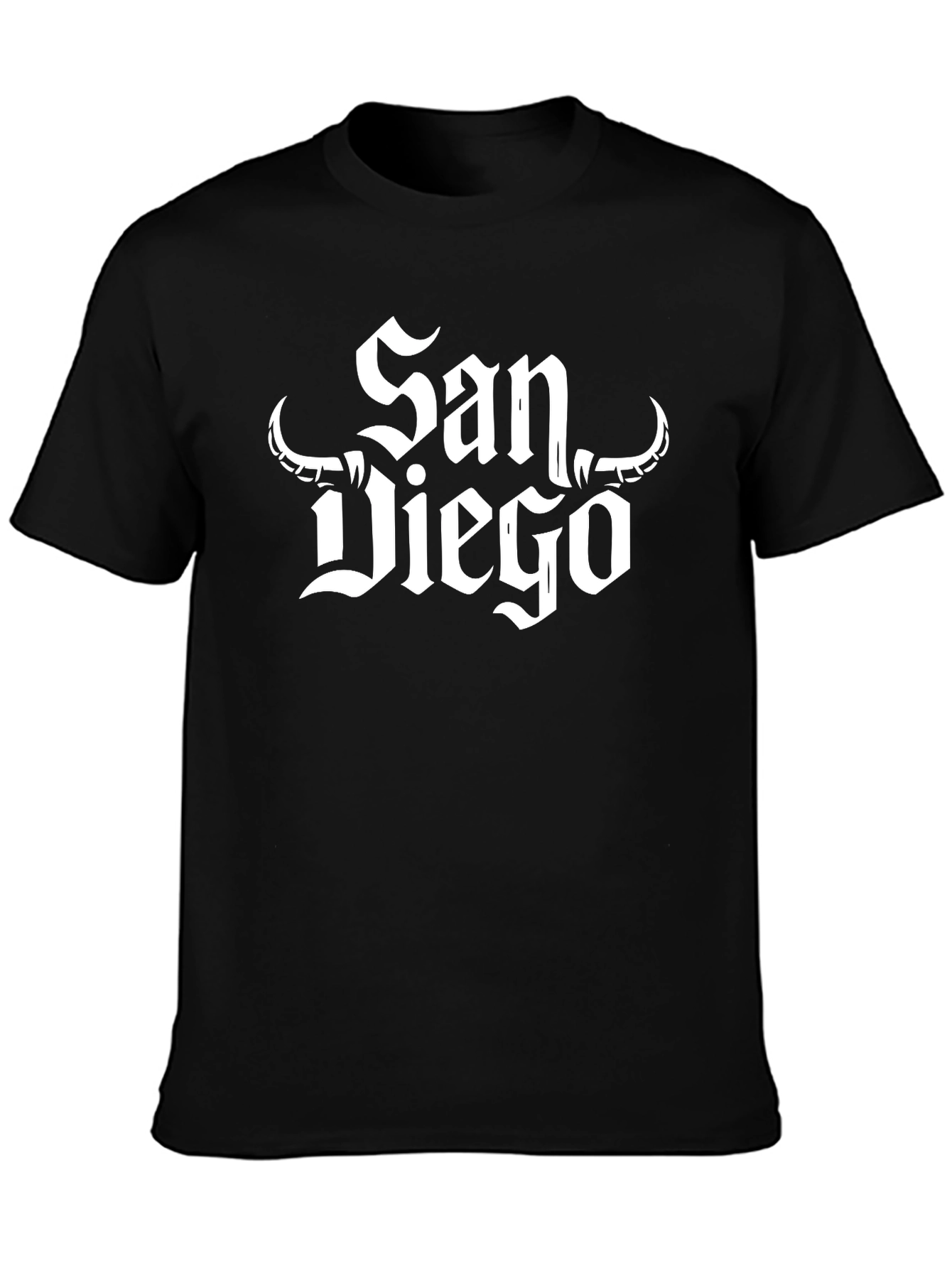 San Diego Graphic Tee - Black Crew Neck