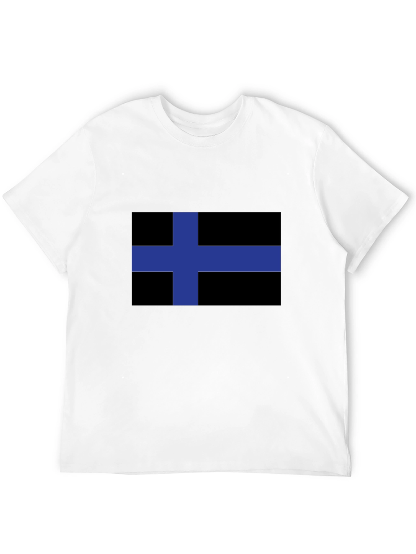 Nordic Cross Graphic Black T-Shirt