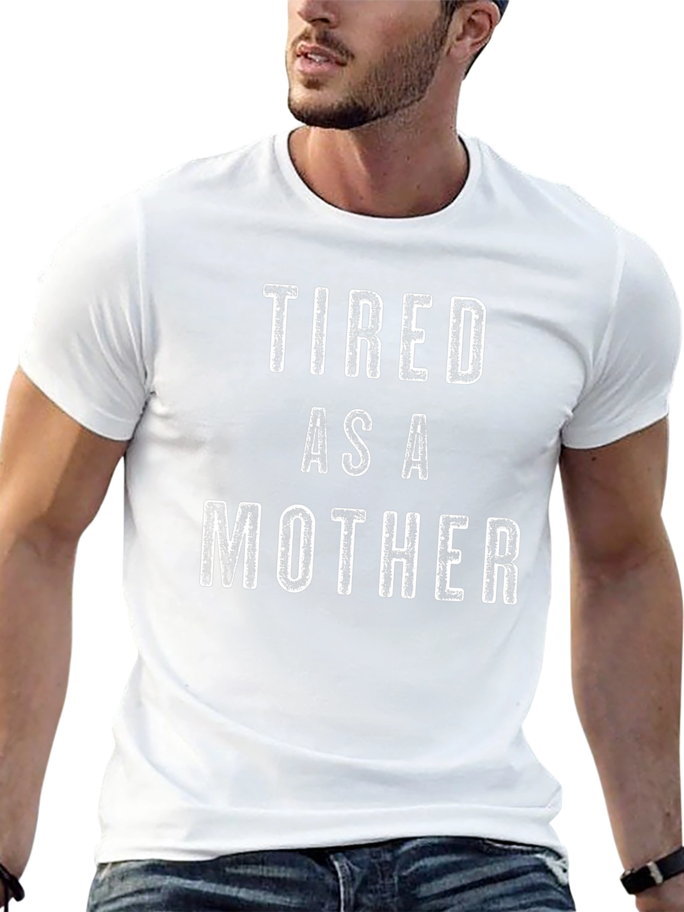 Tired As A Mother Black Graphic Tee