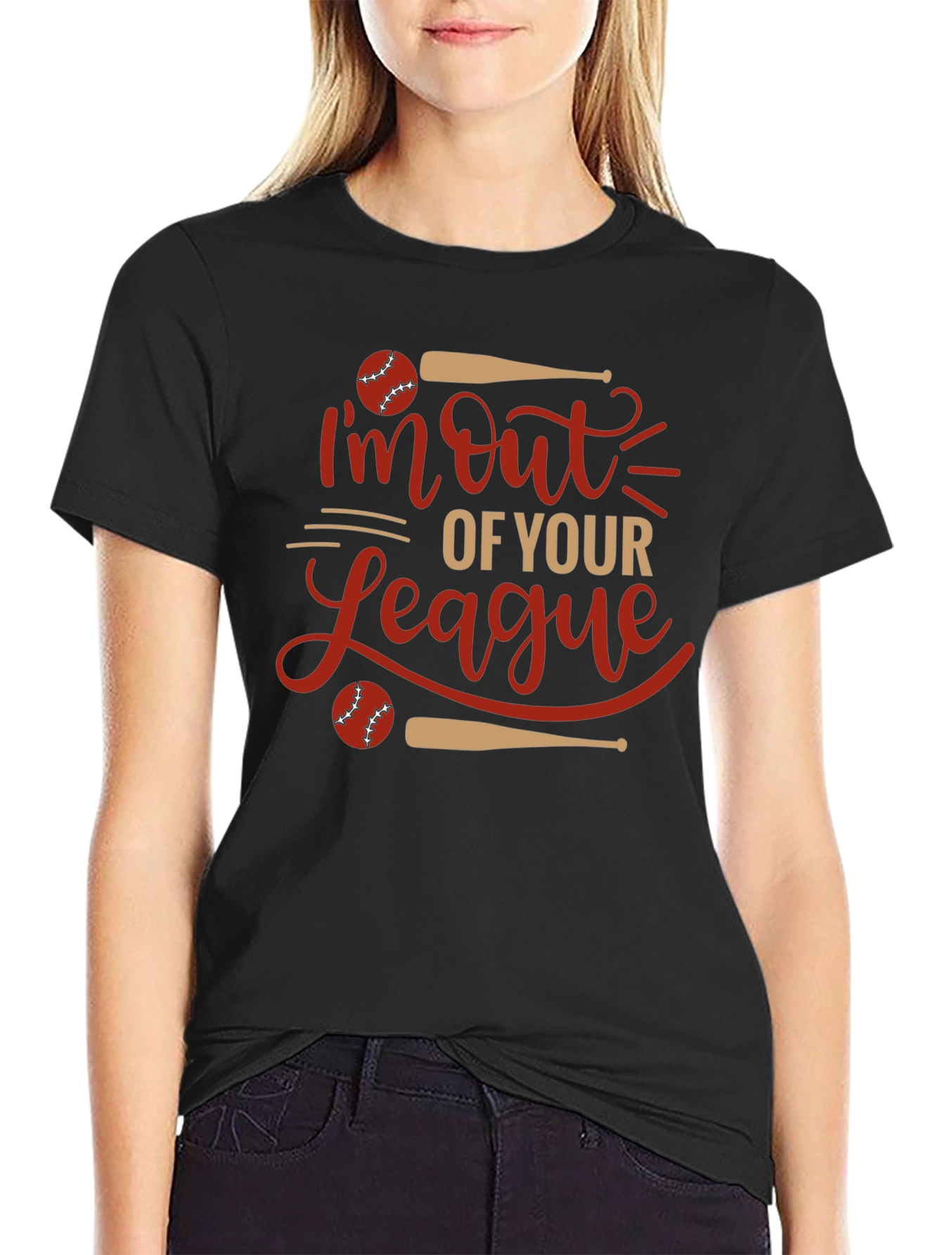 Im Out of Your League Baseball Graphic Tee