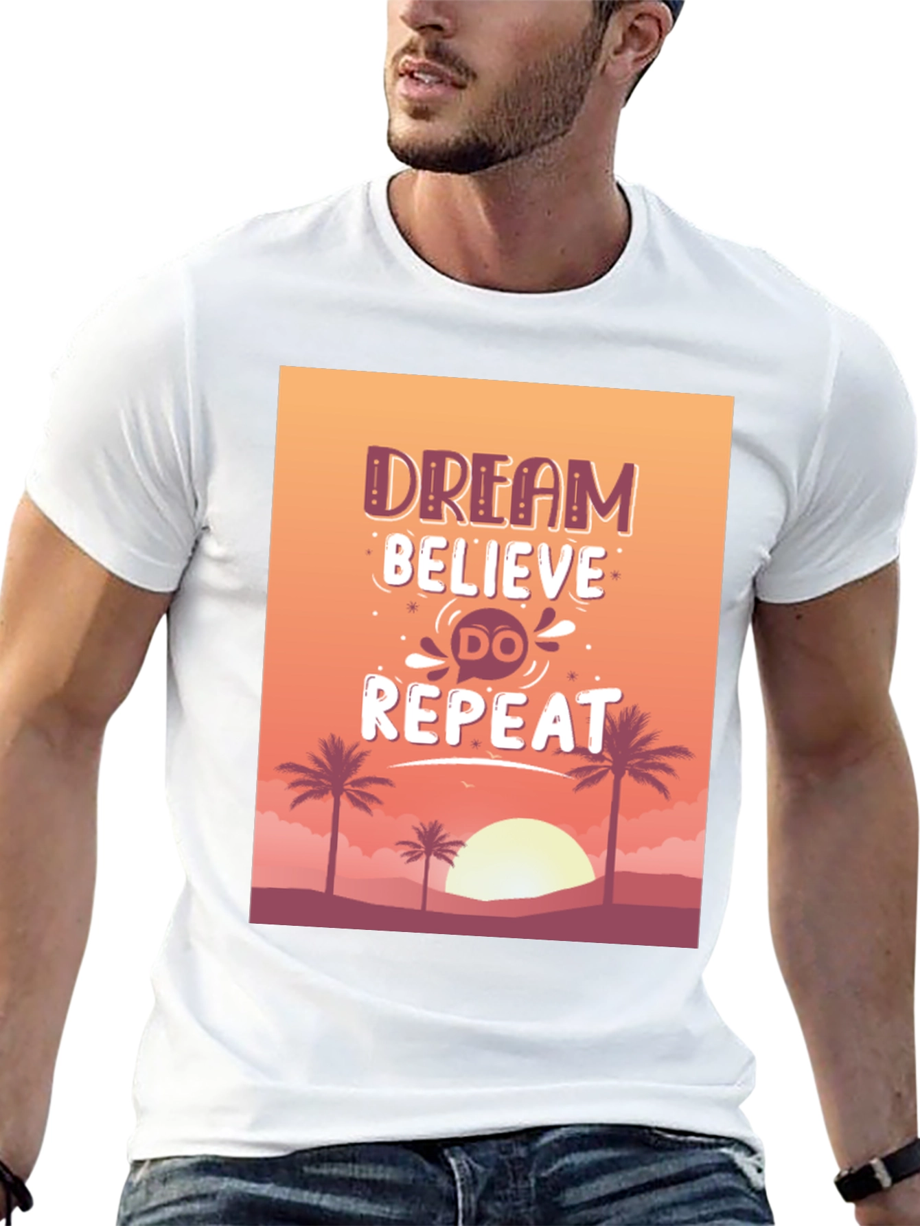 Dream Believe Do Repeat Graphic Tee