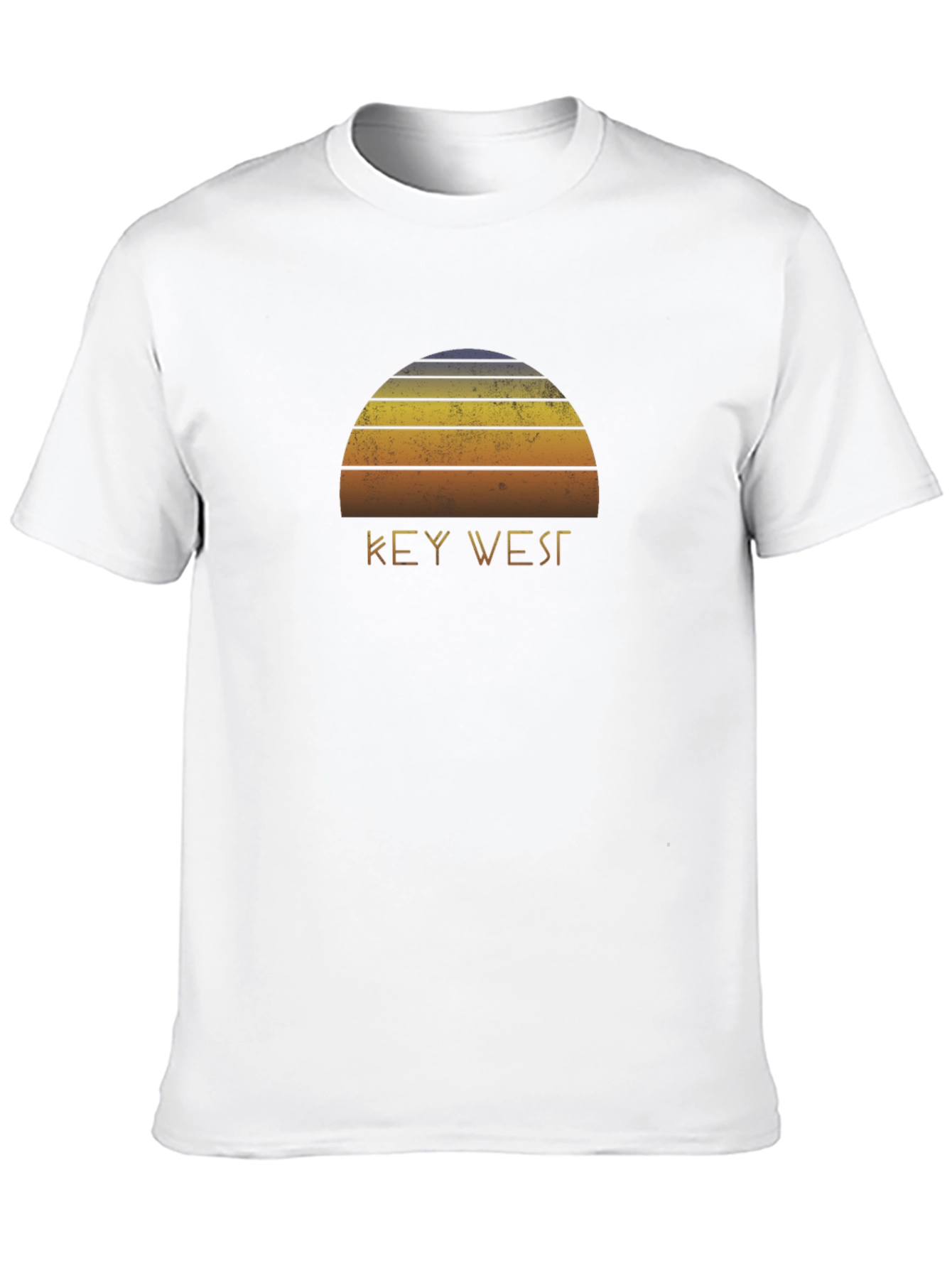 Key West Sunset Graphic Tee - Retro Style Shirt