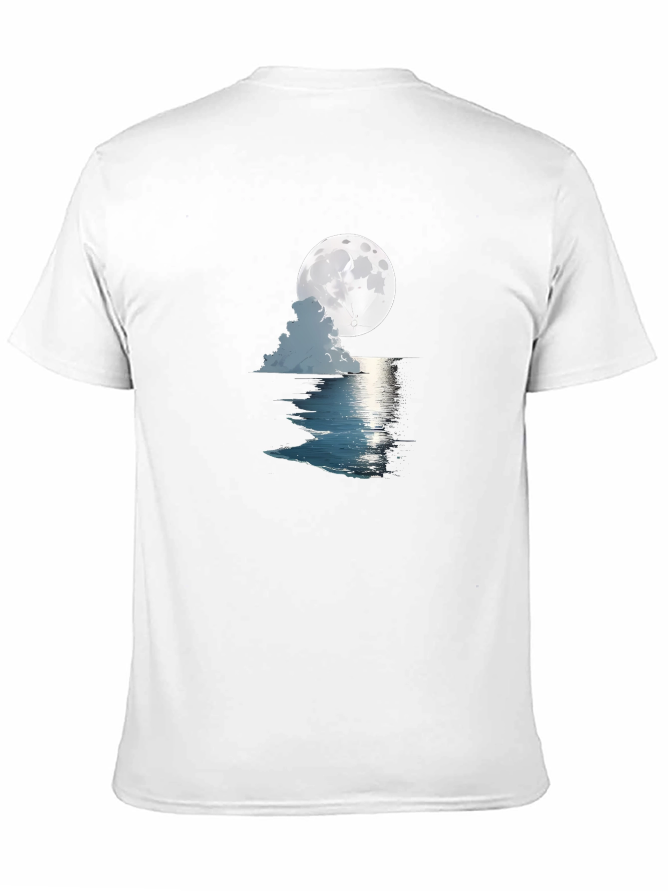Moonlit Ocean Graphic Tee - Black