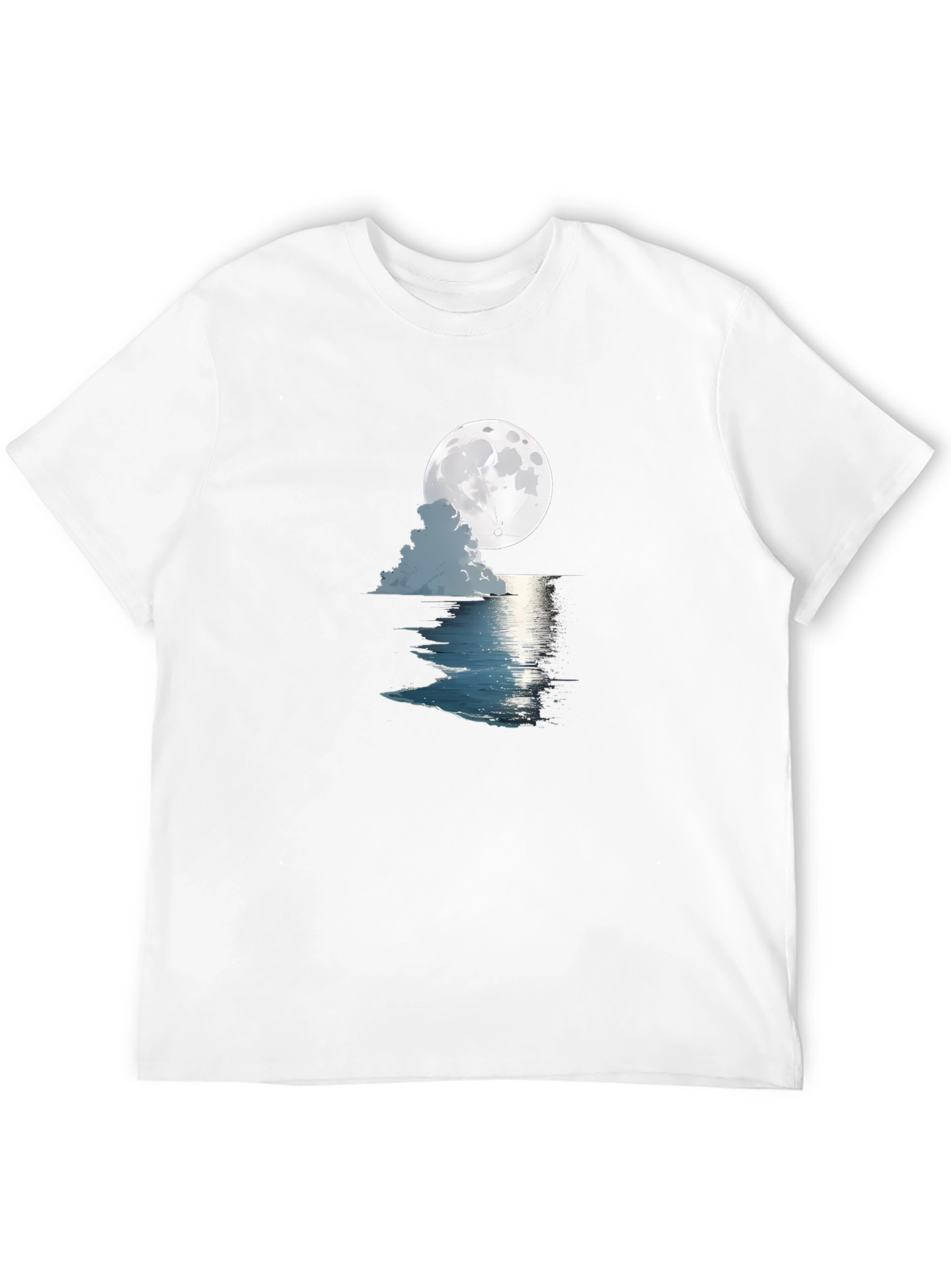 Moonlit Ocean Graphic Tee - Black