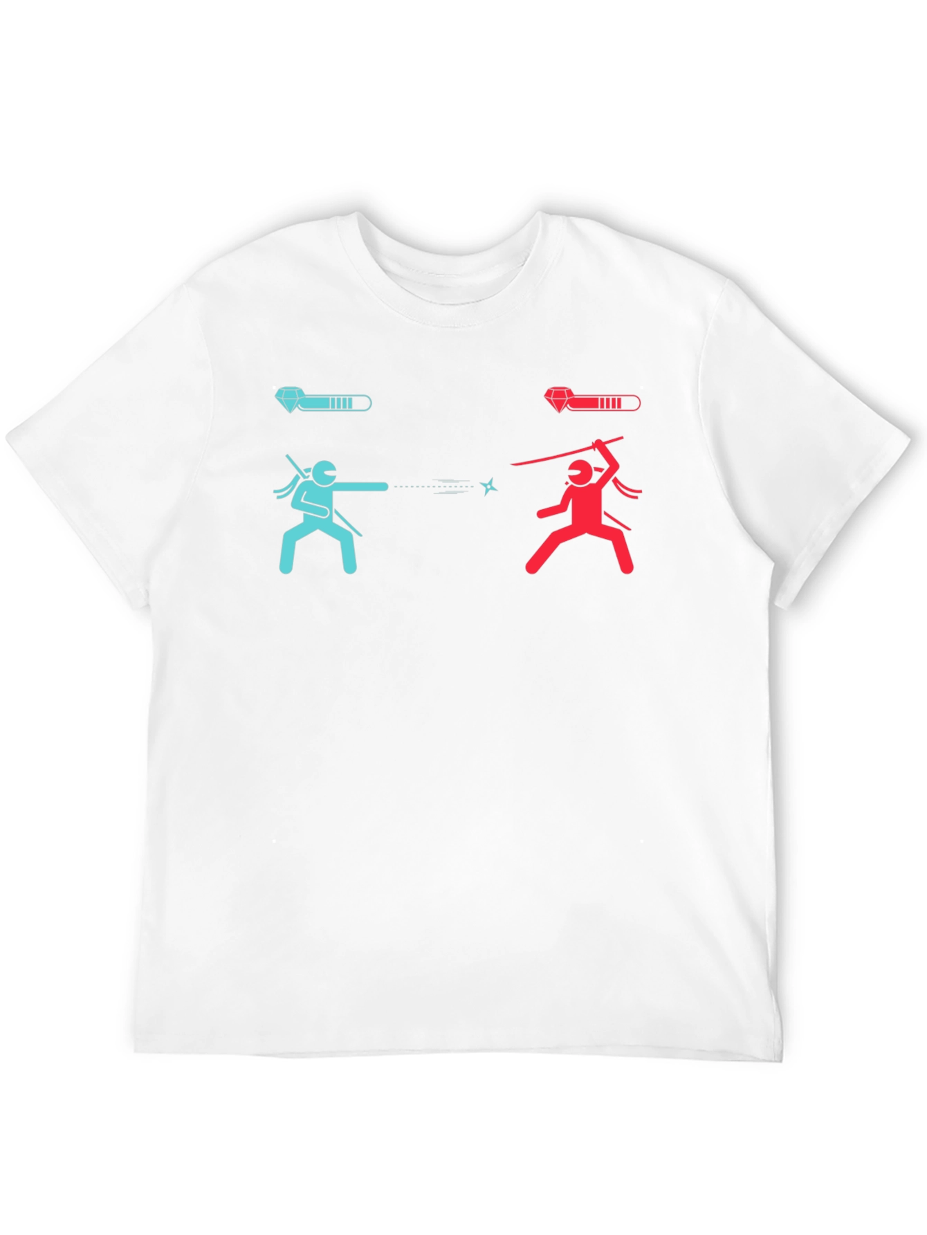 Ninja Battle Black T-Shirt - Level Up Your Style