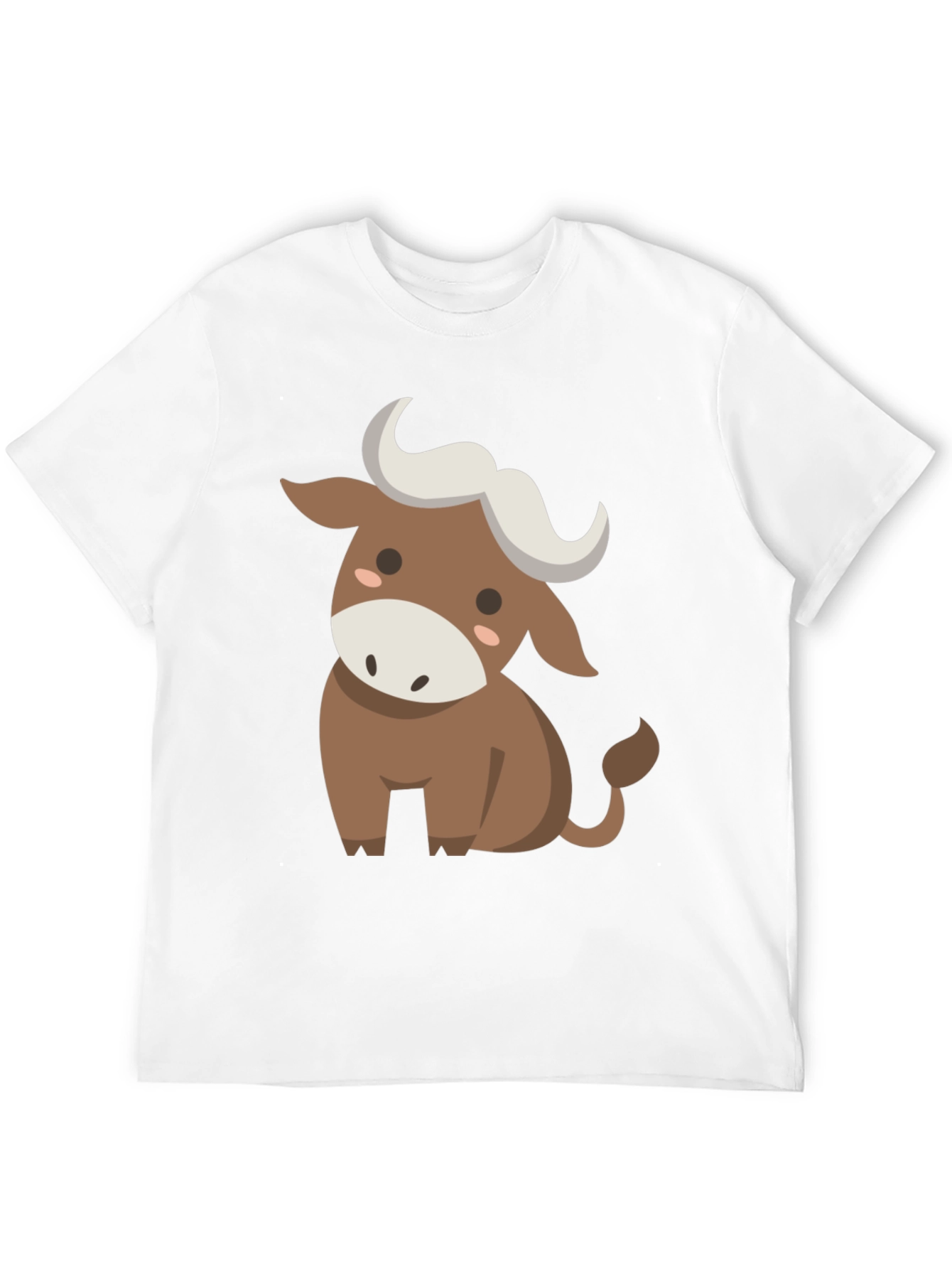 Cute Cartoon Bull Graphic Tee