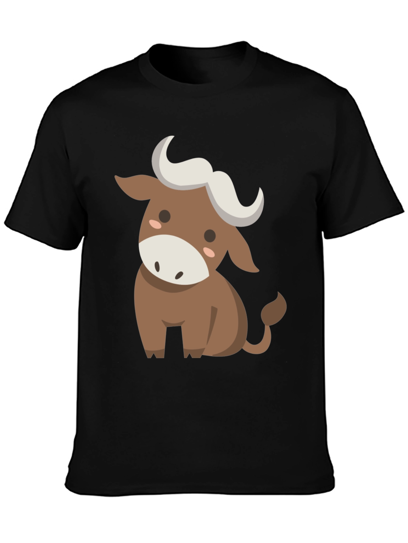 Cute Cartoon Bull Graphic Tee