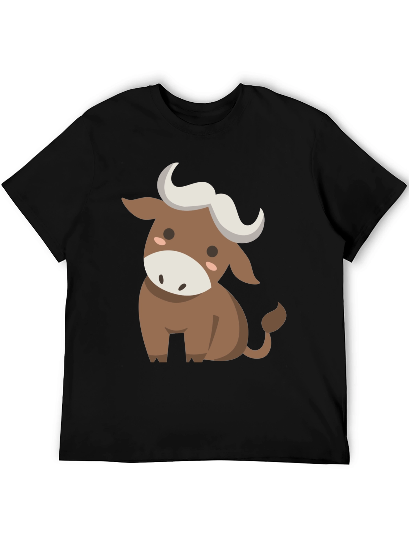 Cute Cartoon Bull Graphic Tee
