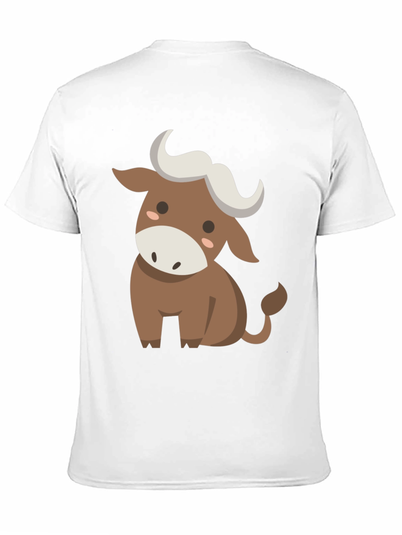 Cute Cartoon Bull Graphic Tee