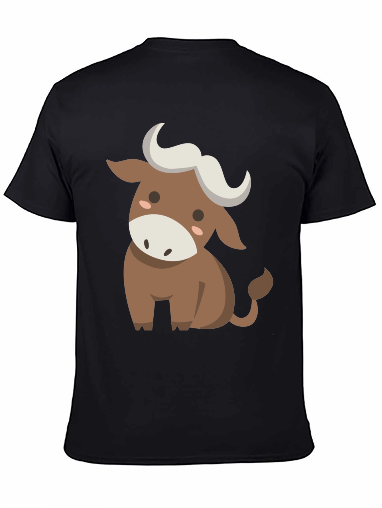 Cute Cartoon Bull Graphic Tee