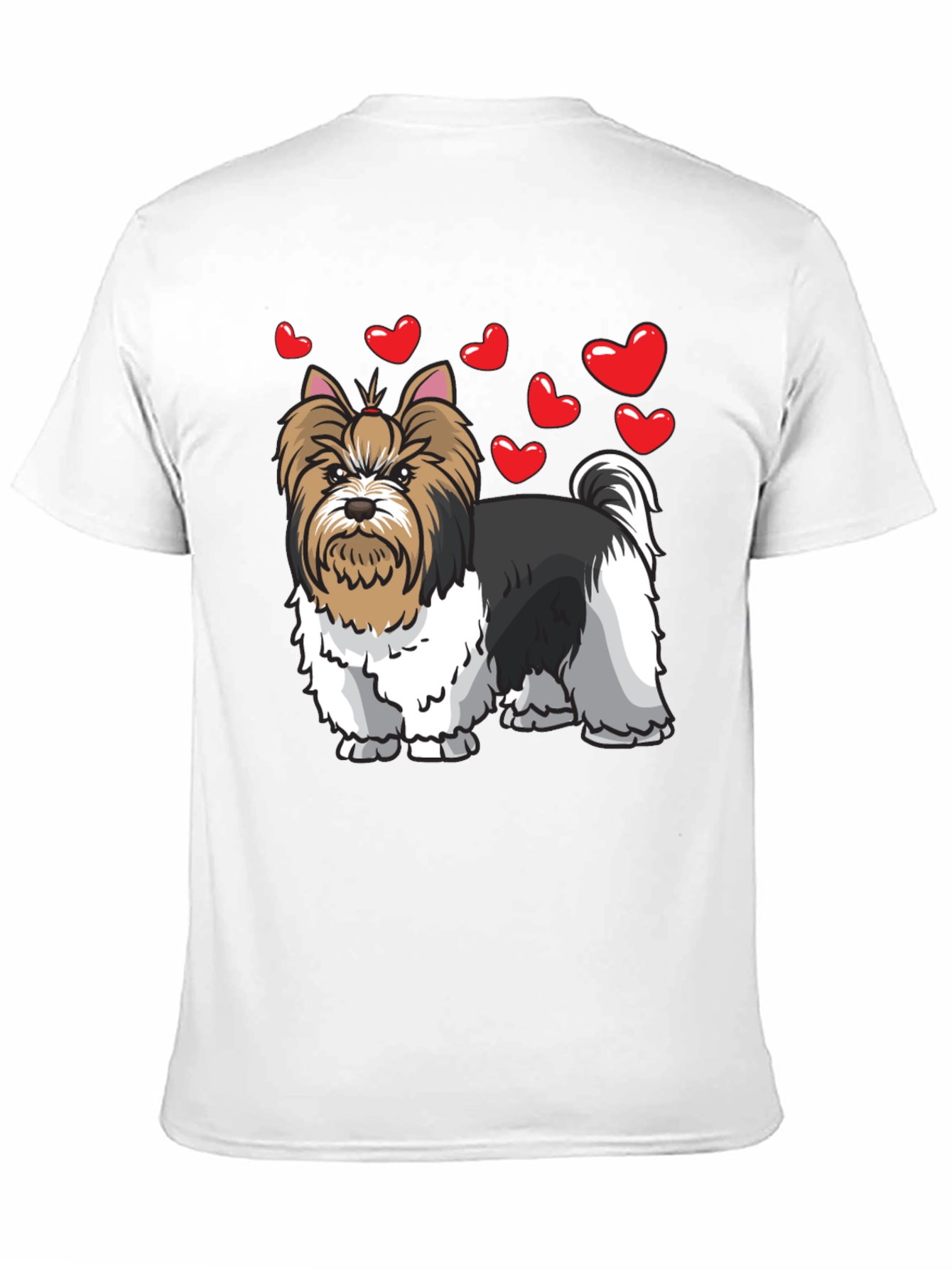 Dog Lovers Heart Shirt - Yorkie Terrier Tee