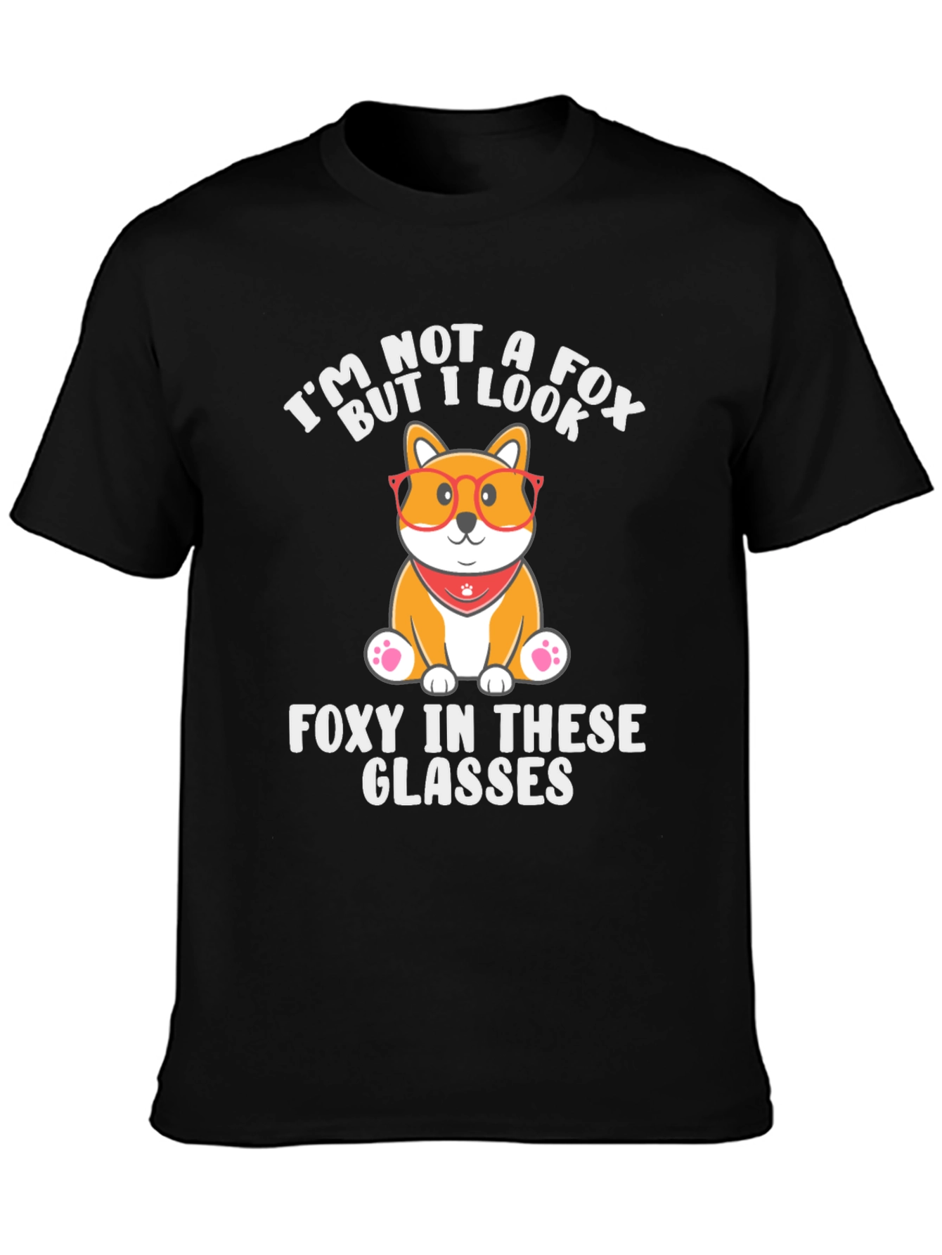 Foxy Dog T-Shirt - Funny Animal Graphic Tee