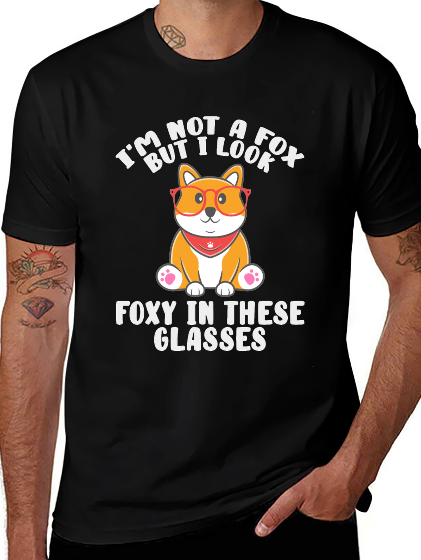 Foxy Dog T-Shirt - Funny Animal Graphic Tee