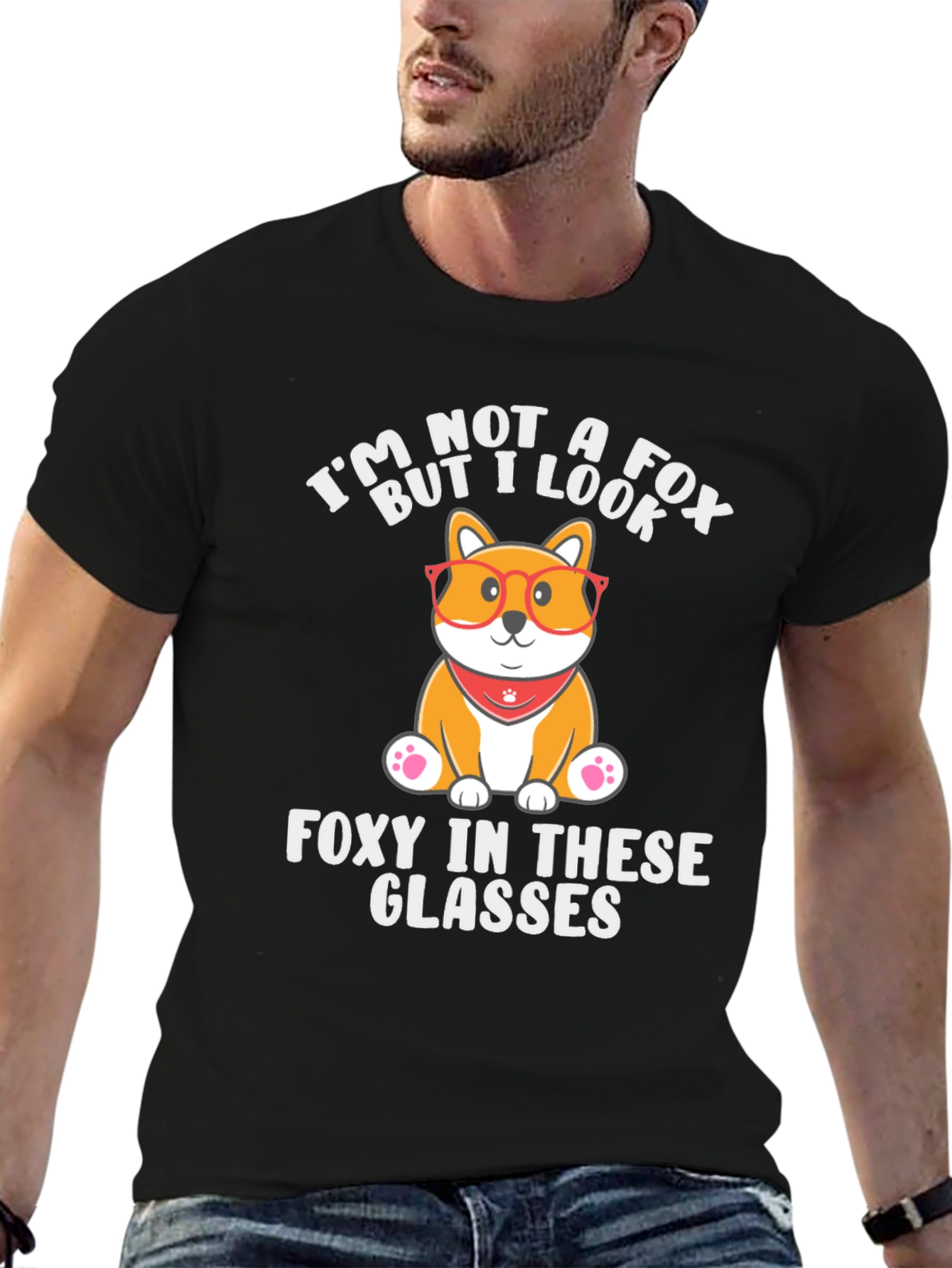 Foxy Dog T-Shirt - Funny Animal Graphic Tee