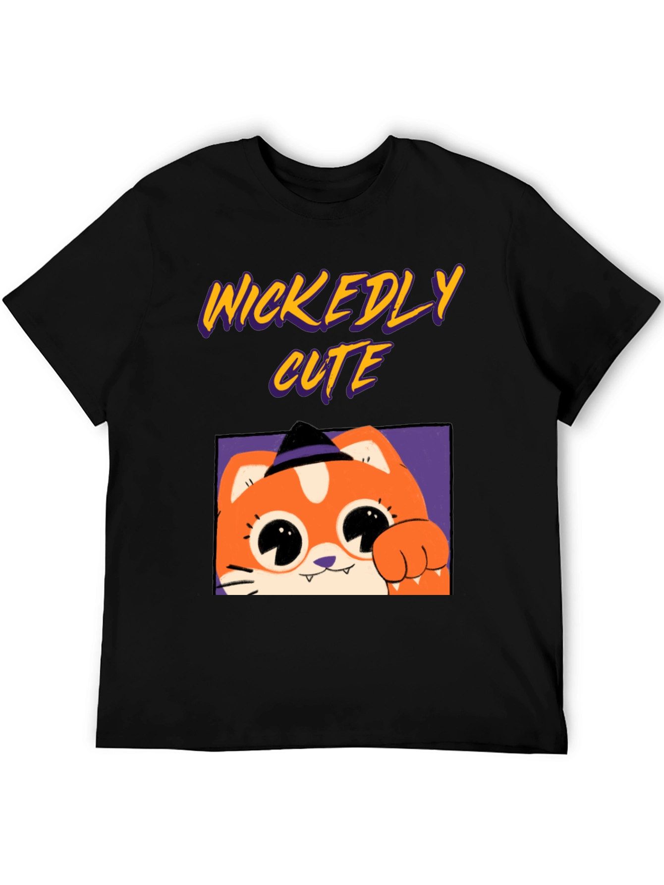 Wickedly Cute Halloween Cat T-Shirt
