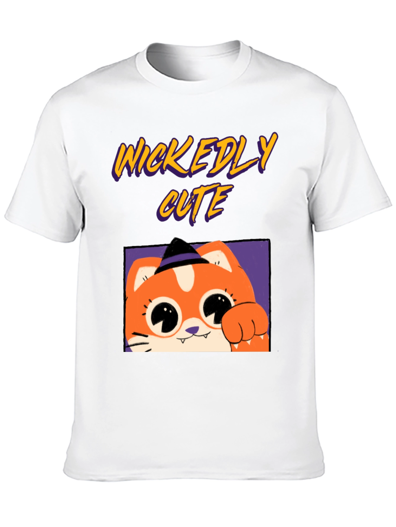 Wickedly Cute Halloween Cat T-Shirt