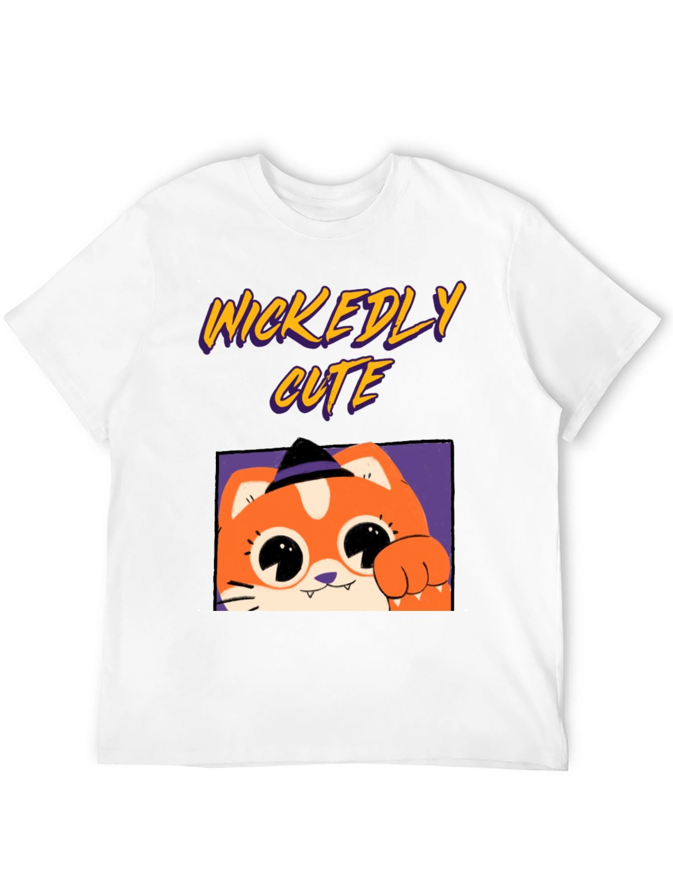 Wickedly Cute Halloween Cat T-Shirt