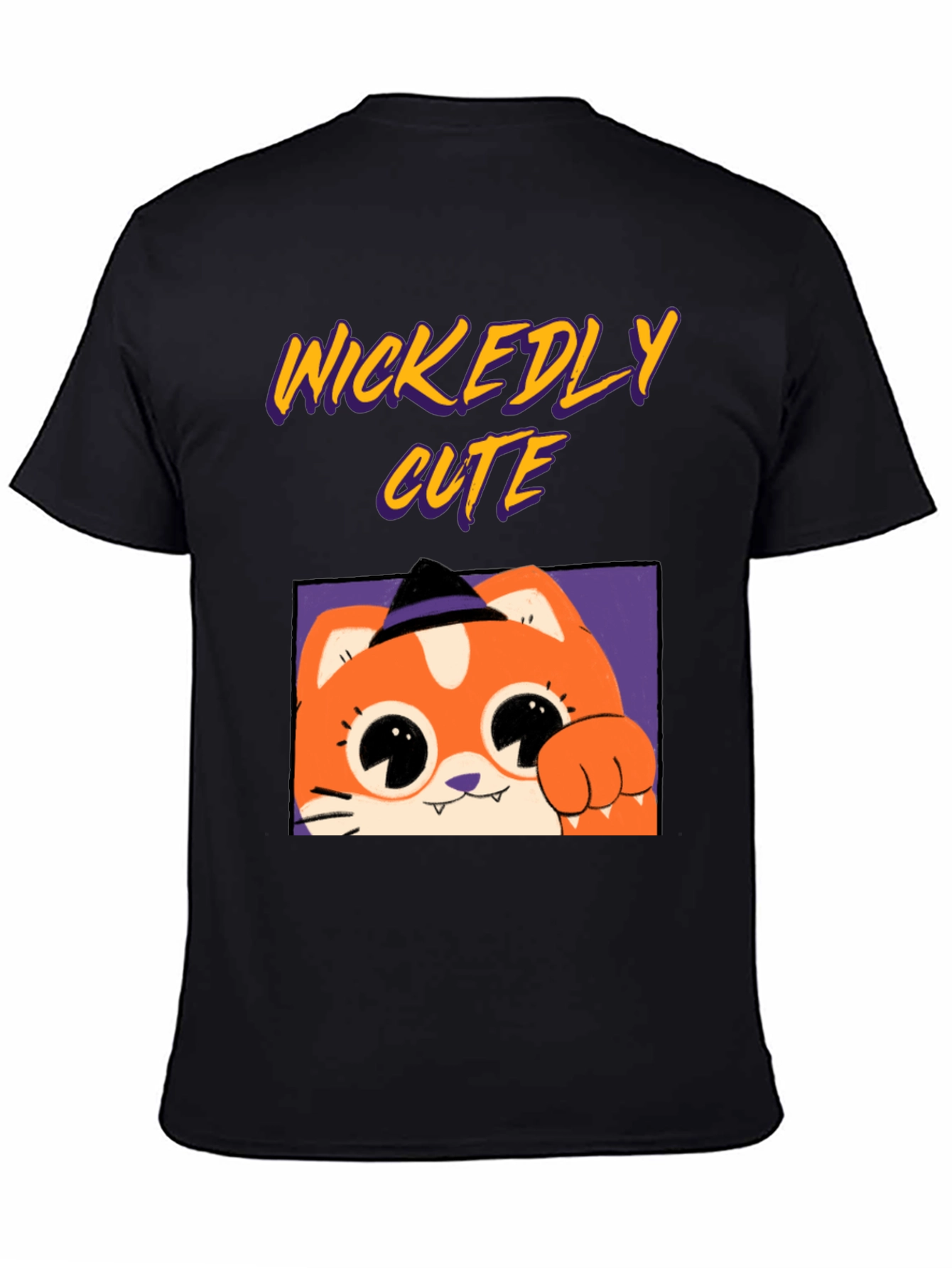 Wickedly Cute Halloween Cat T-Shirt