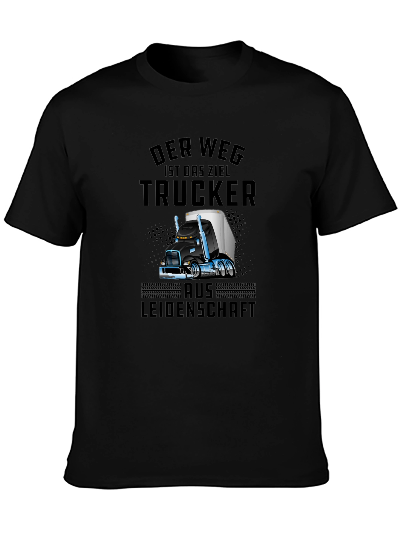 Trucker Passion Graphic T-Shirt