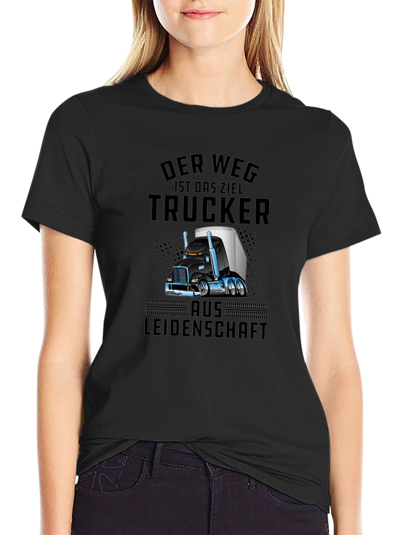 Trucker Passion Graphic T-Shirt