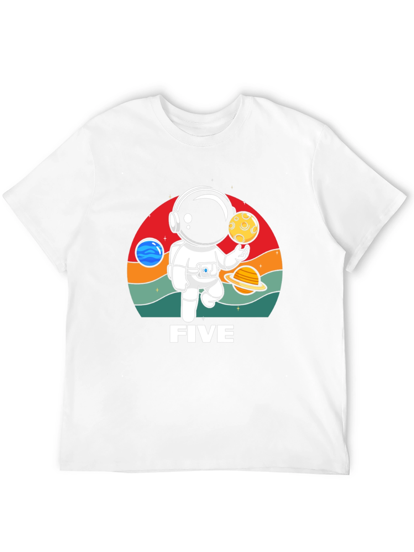 Astronaut Five Graphic T-Shirt