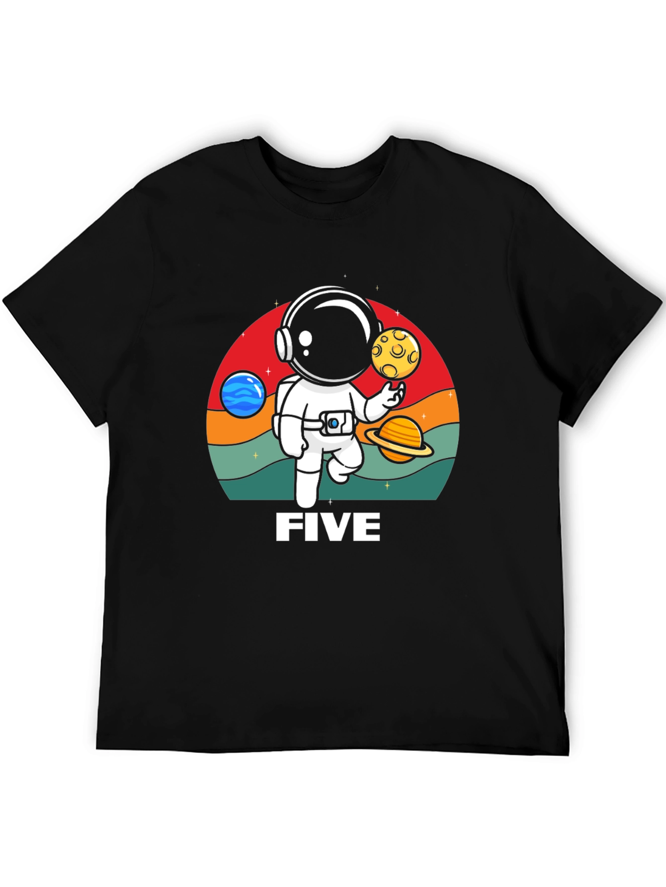 Astronaut Five Graphic T-Shirt
