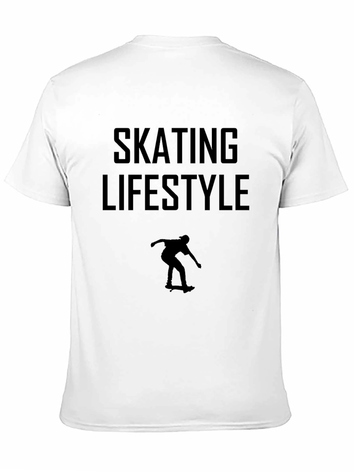 Skating Lifestyle Graphic Tee - Black
