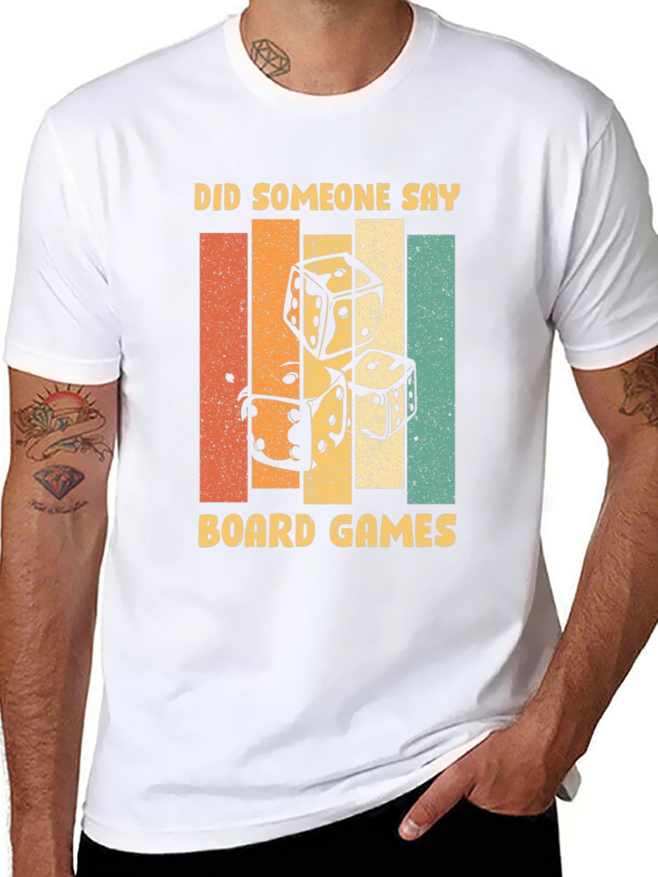 Did Someone Say Board Games? Retro Dice T-Shirt