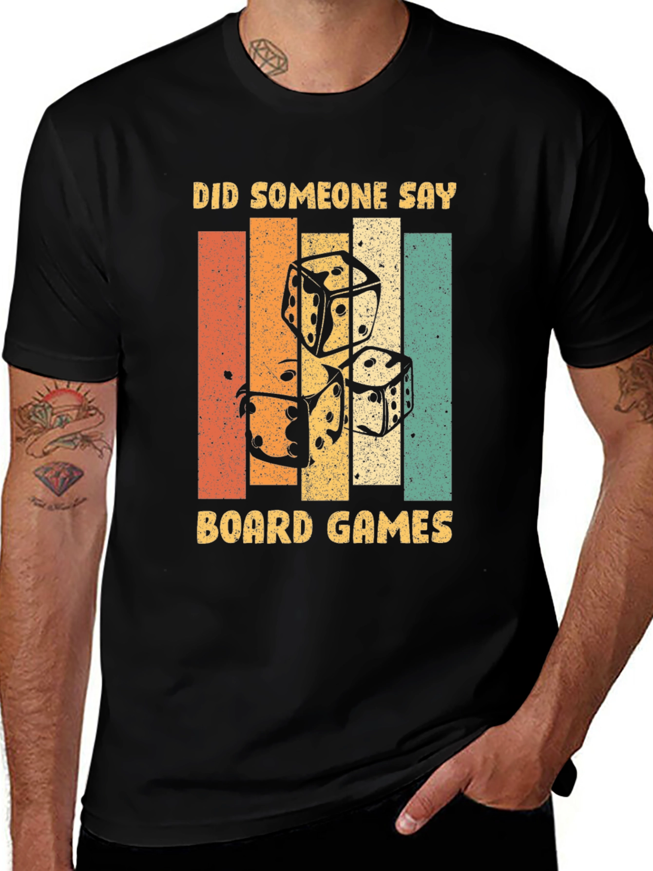 Did Someone Say Board Games? Retro Dice T-Shirt