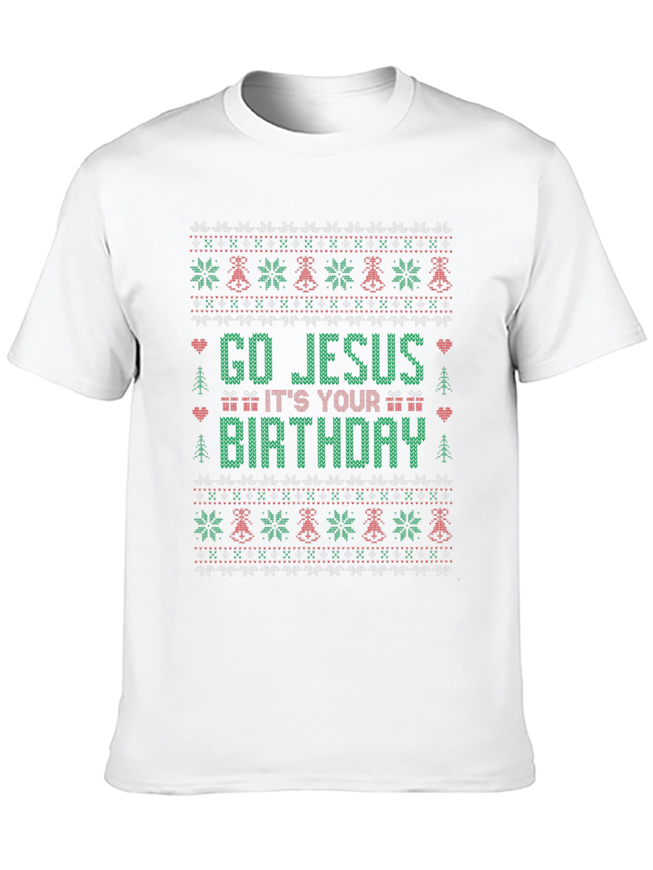 Go Jesus Its Your Birthday Ugly Christmas T-Shirt