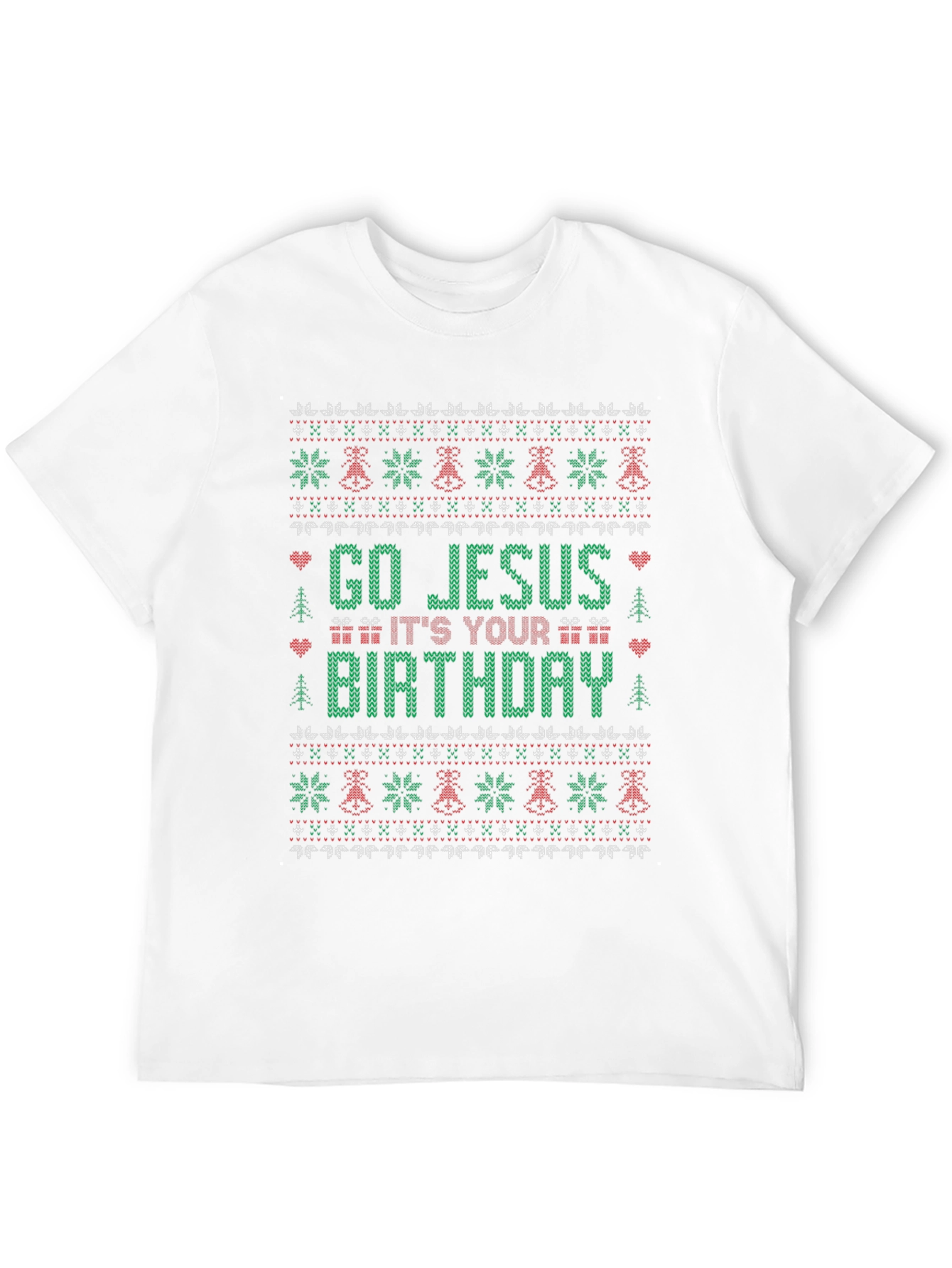 Go Jesus Its Your Birthday Ugly Christmas T-Shirt