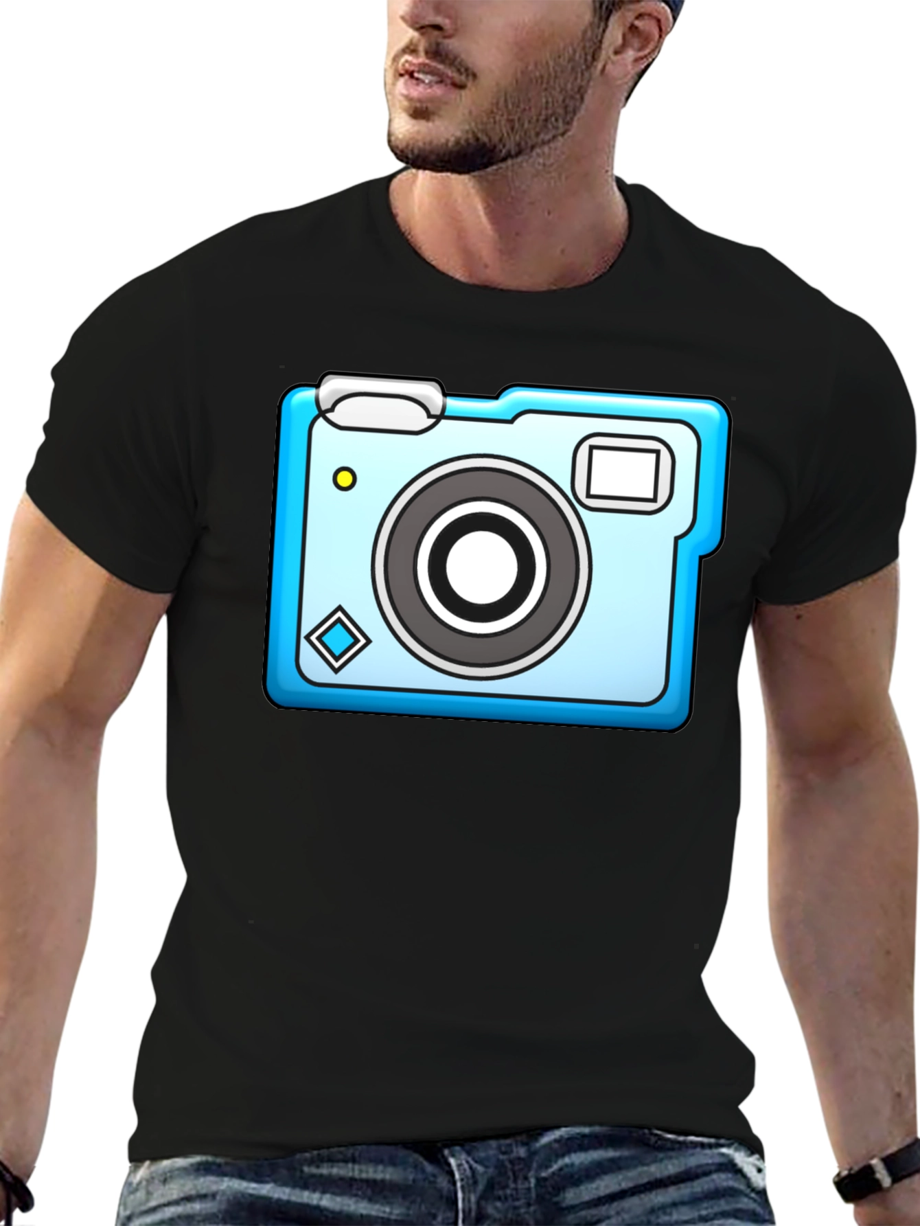 Camera Graphic Black T-Shirt