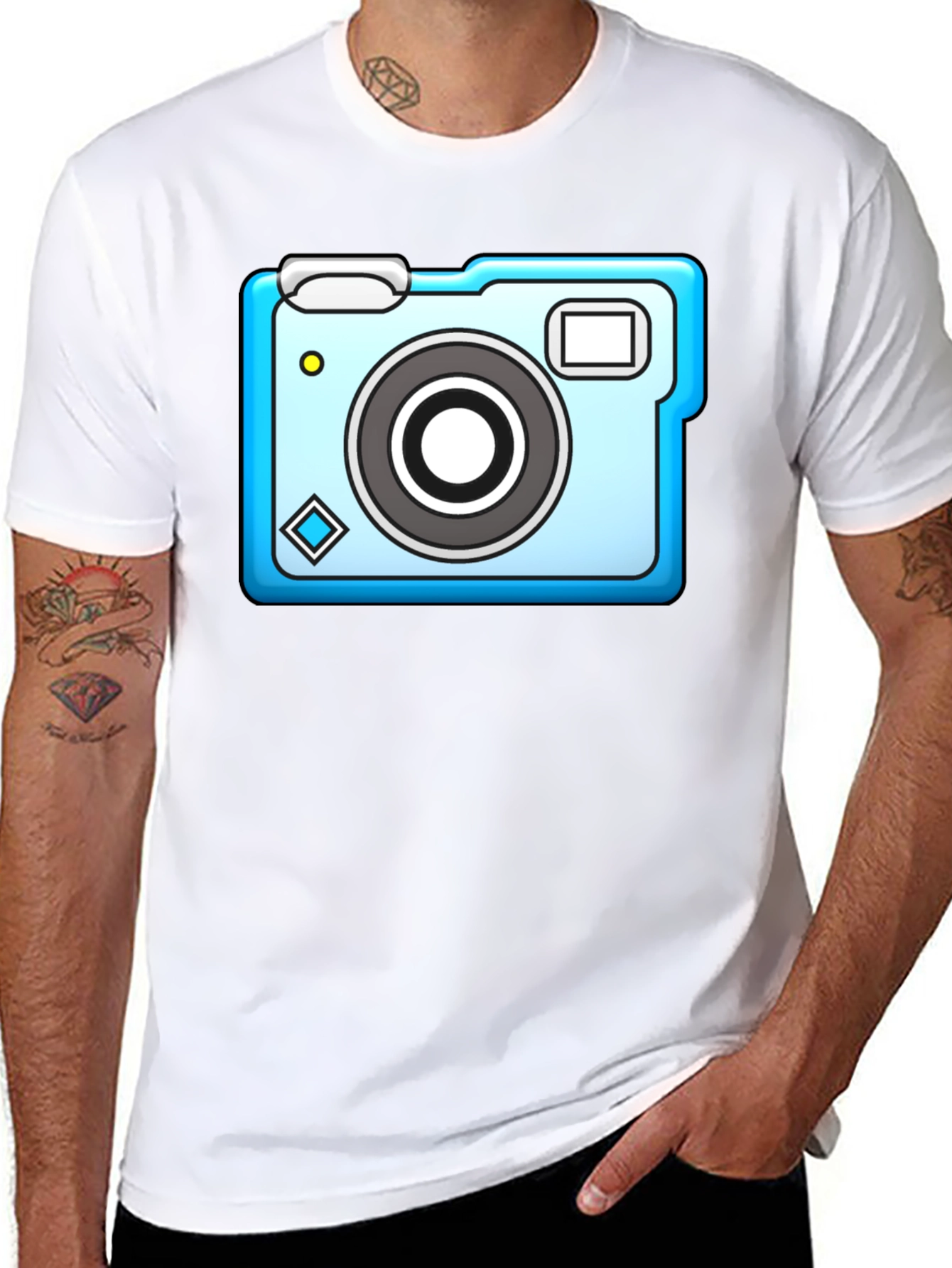 Camera Graphic Black T-Shirt