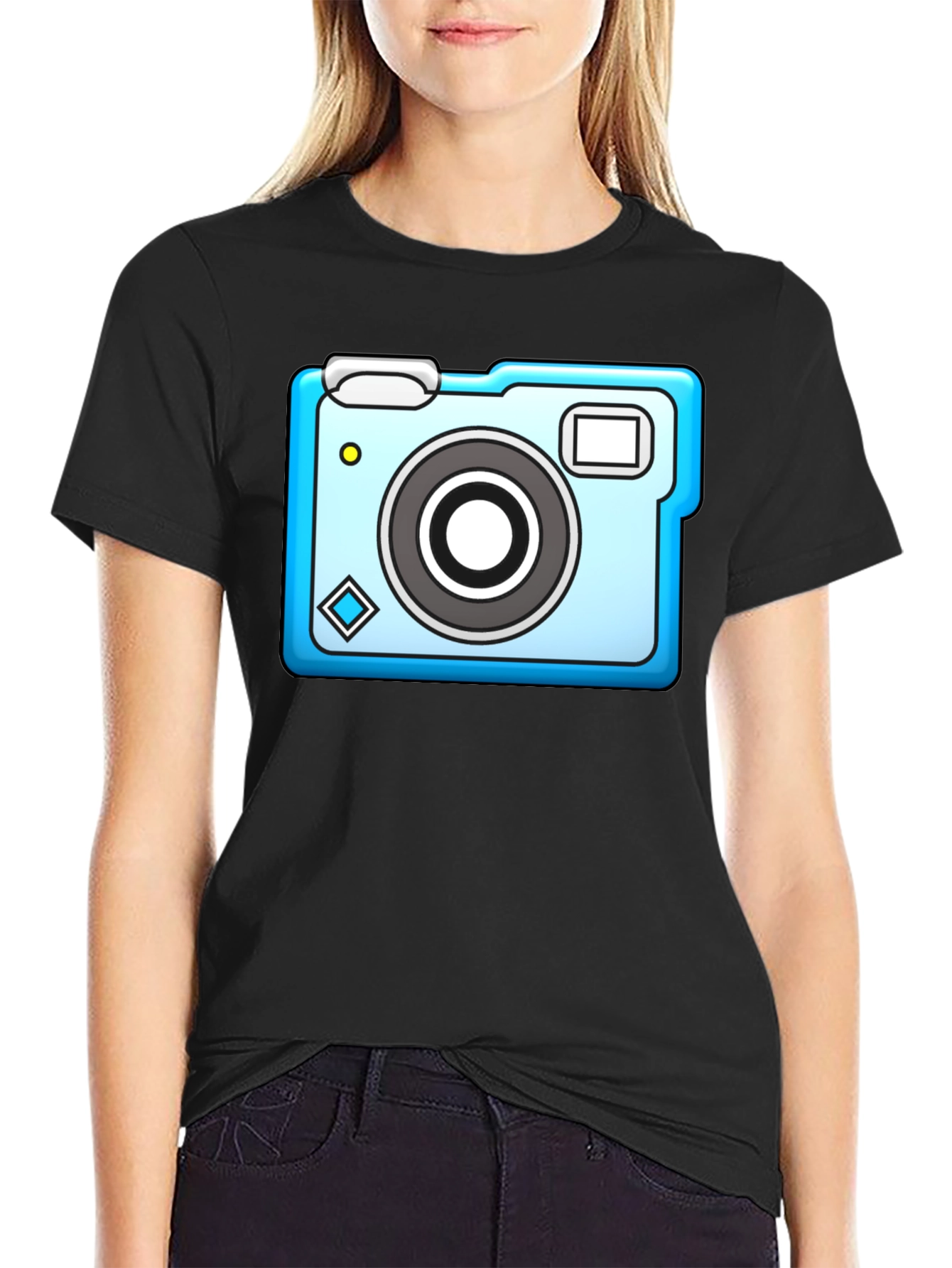 Camera Graphic Black T-Shirt