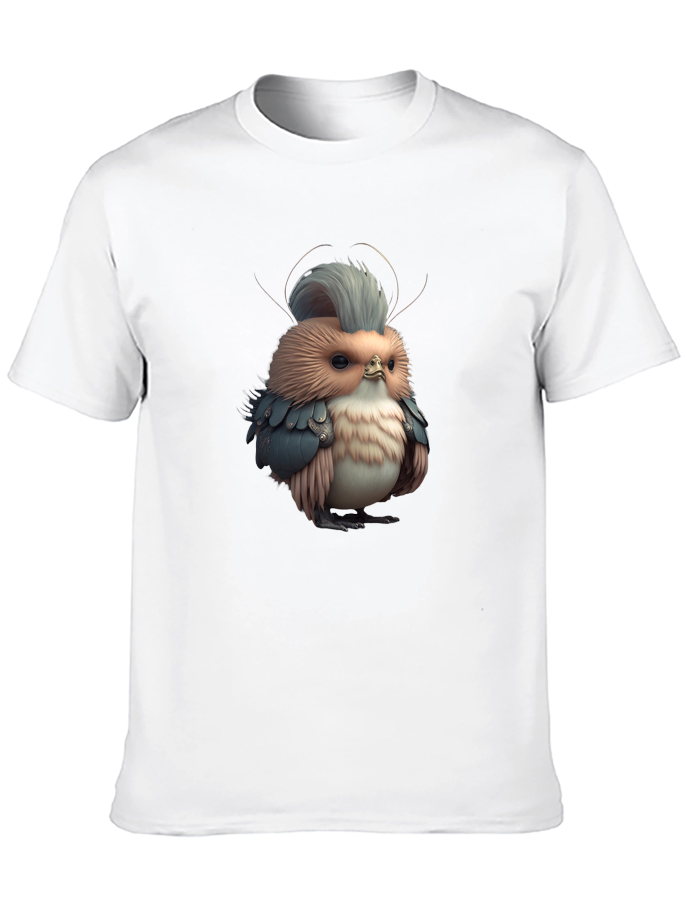 Novelty Bird Graphic Black Tee