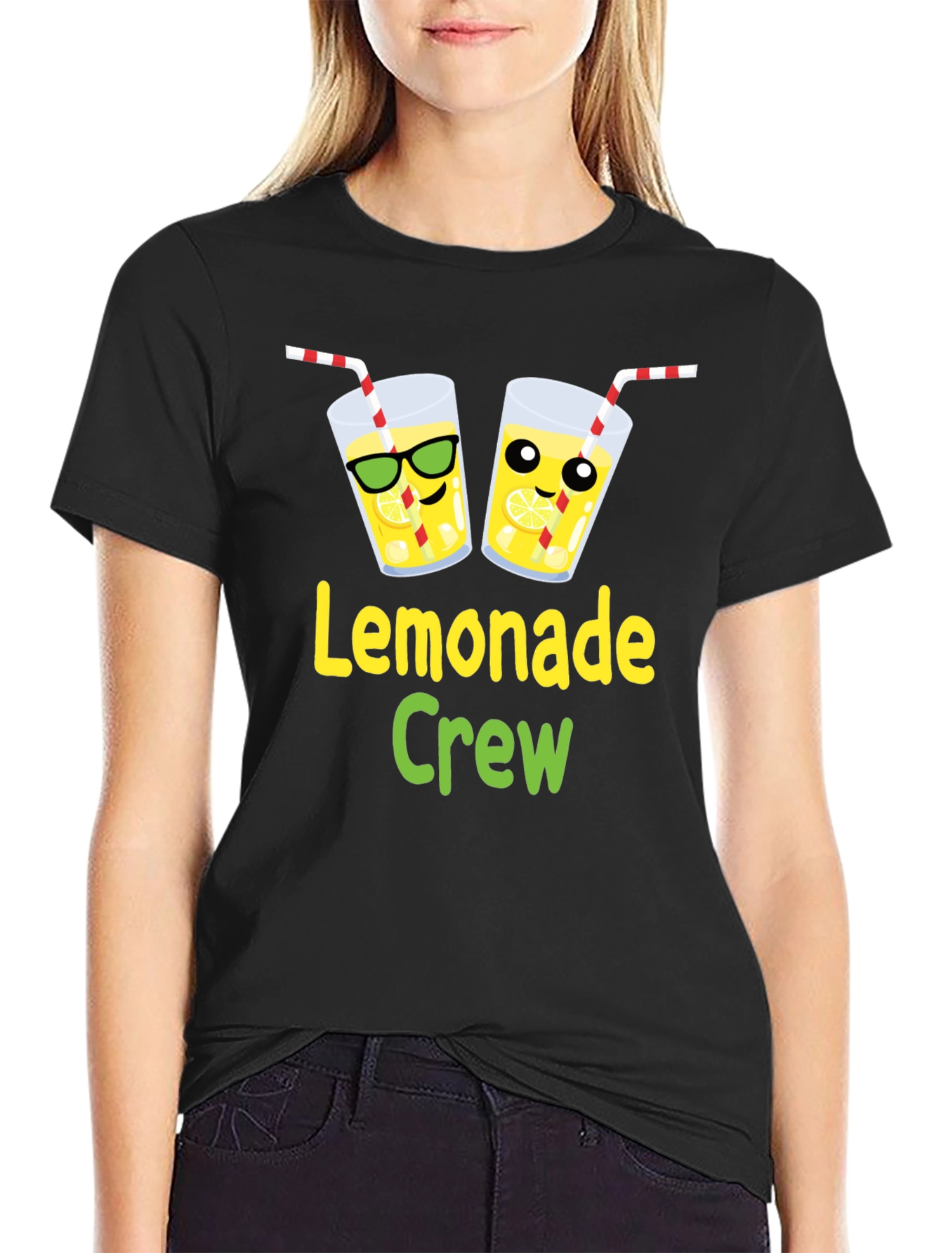 Lemonade Crew Graphic T-Shirt - Fun Summer Apparel