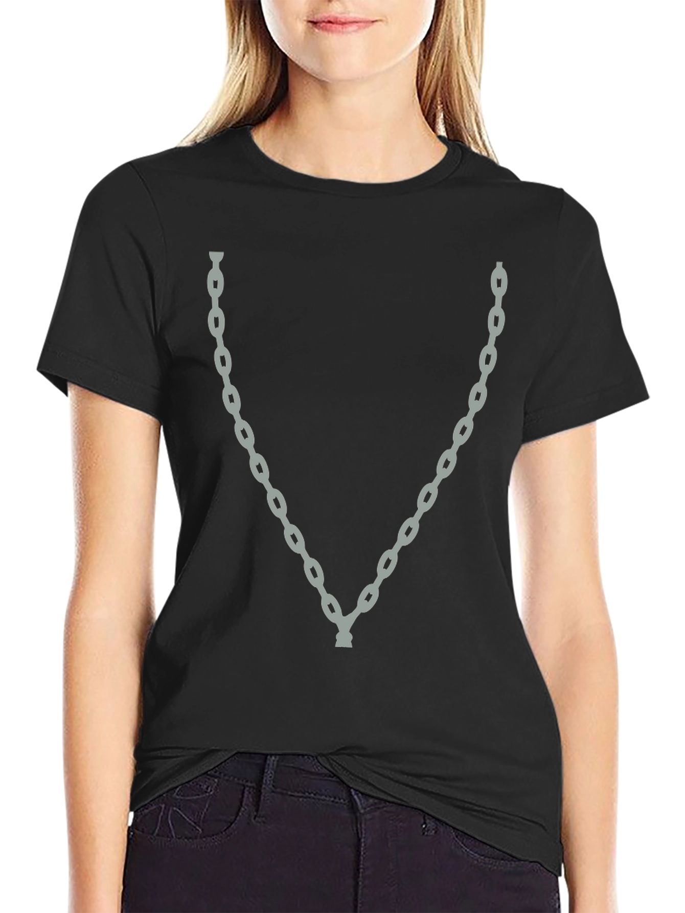 Chain Graphic Tee - Mens Black T-Shirt