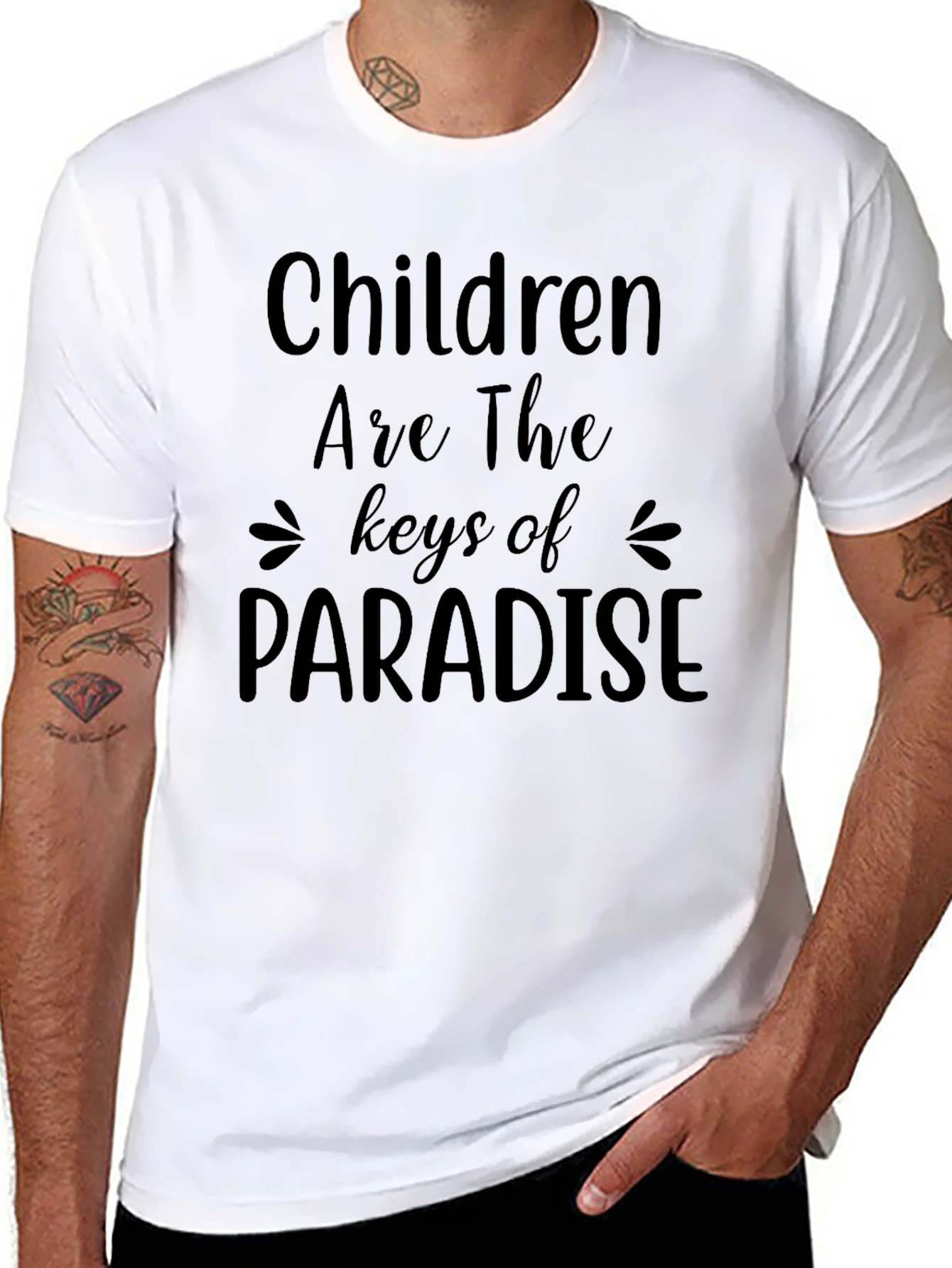 Children Are The Keys of Paradise Black T-Shirt