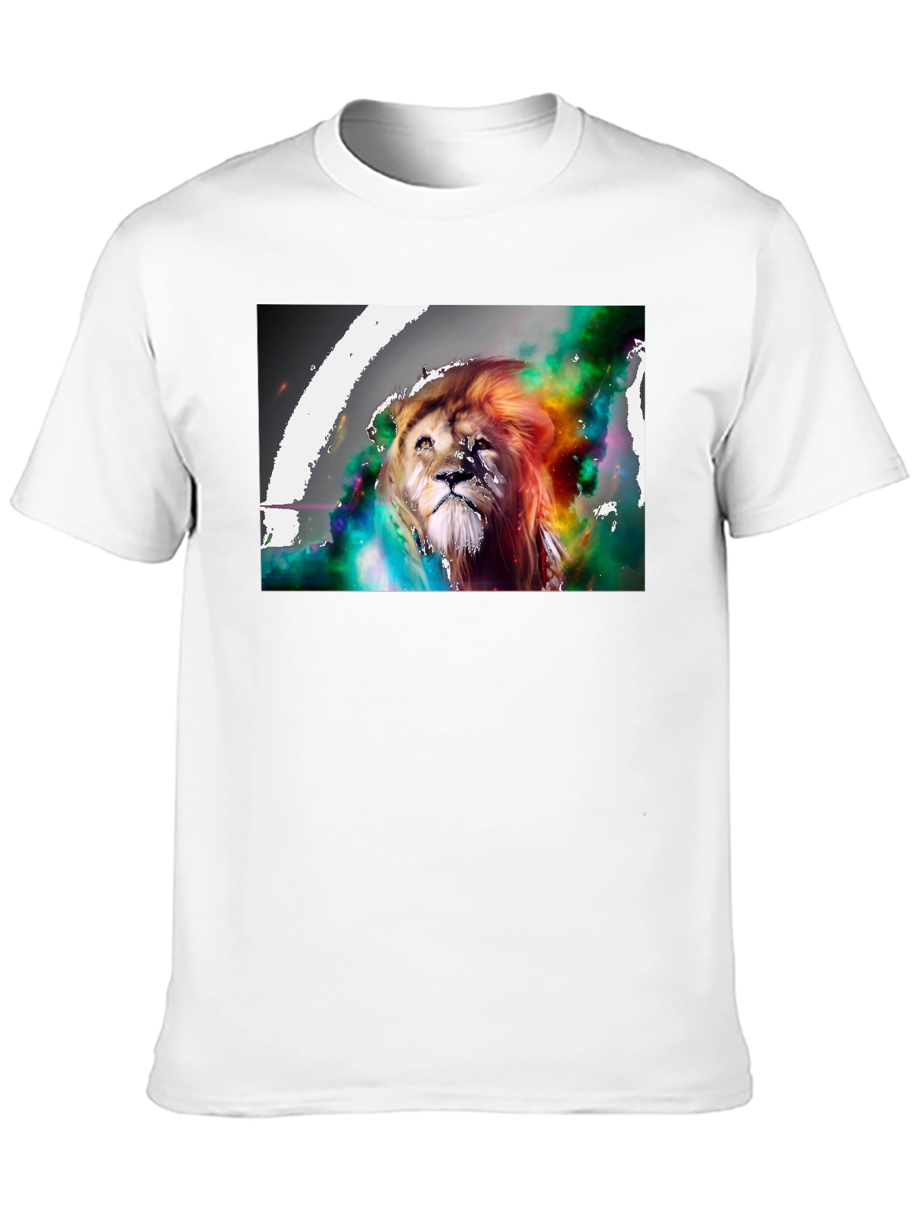Lion Art Graphic Print T-Shirt