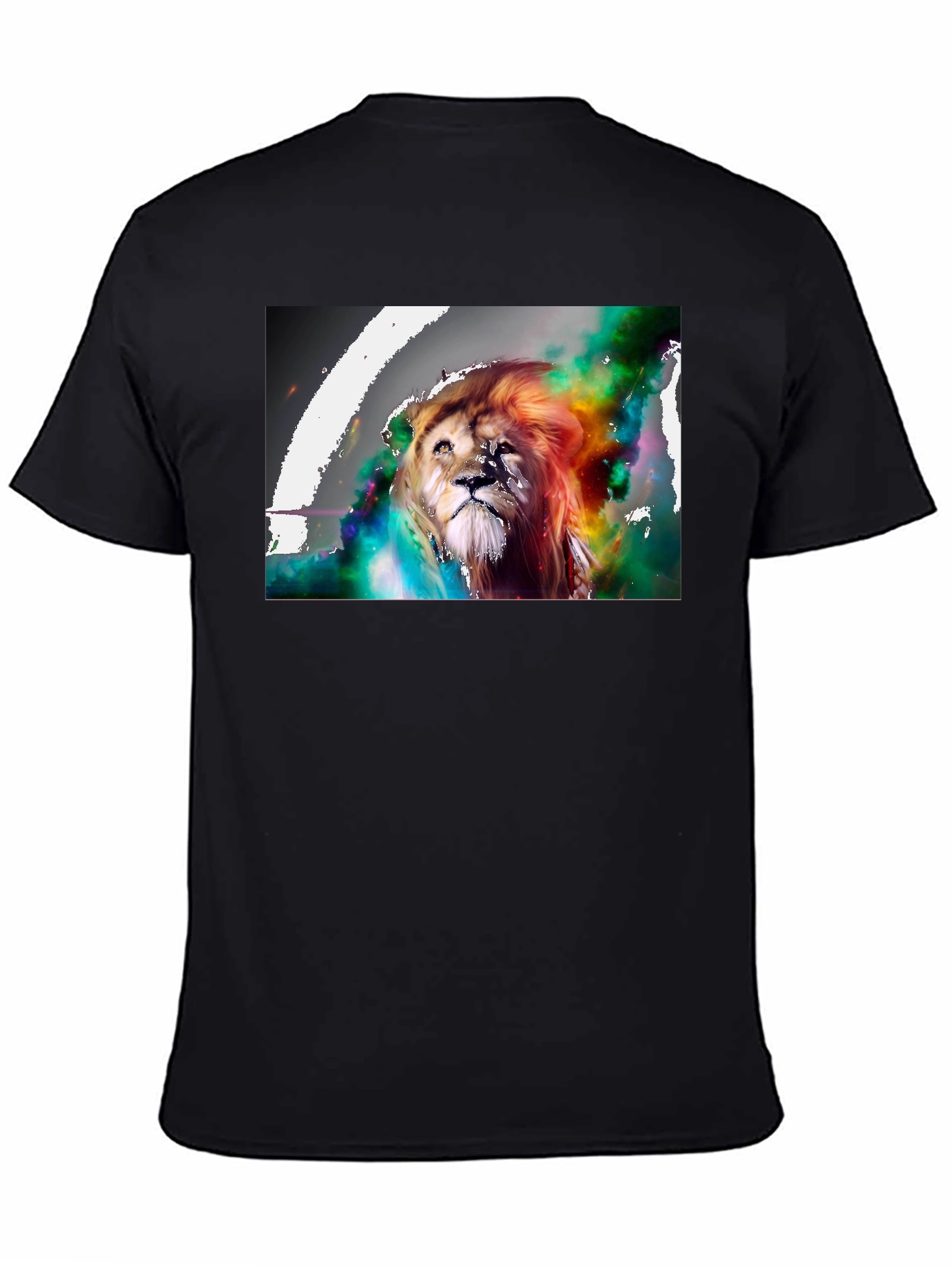 Lion Art Graphic Print T-Shirt