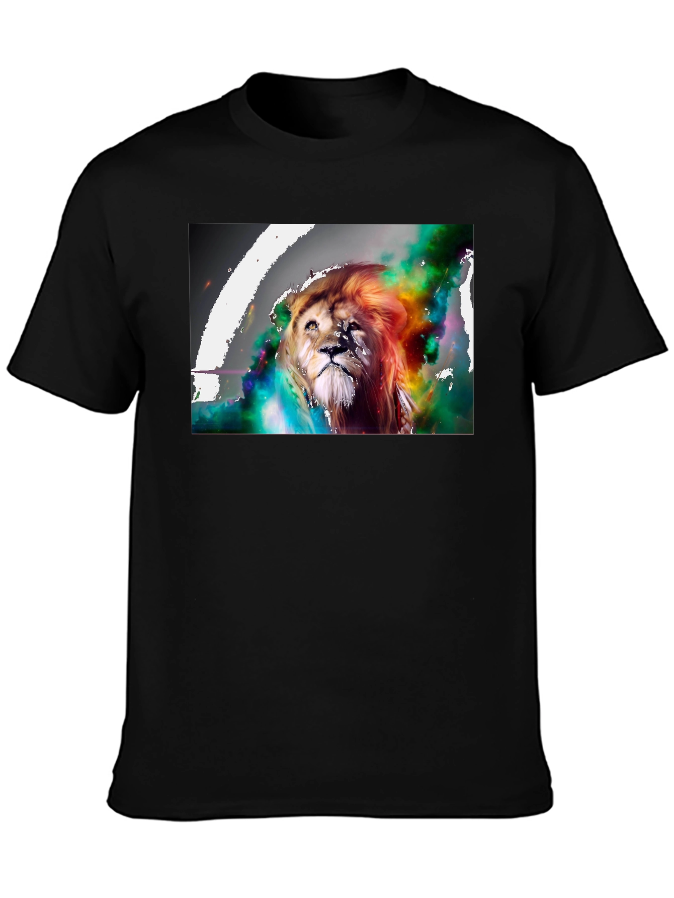 Lion Art Graphic Print T-Shirt